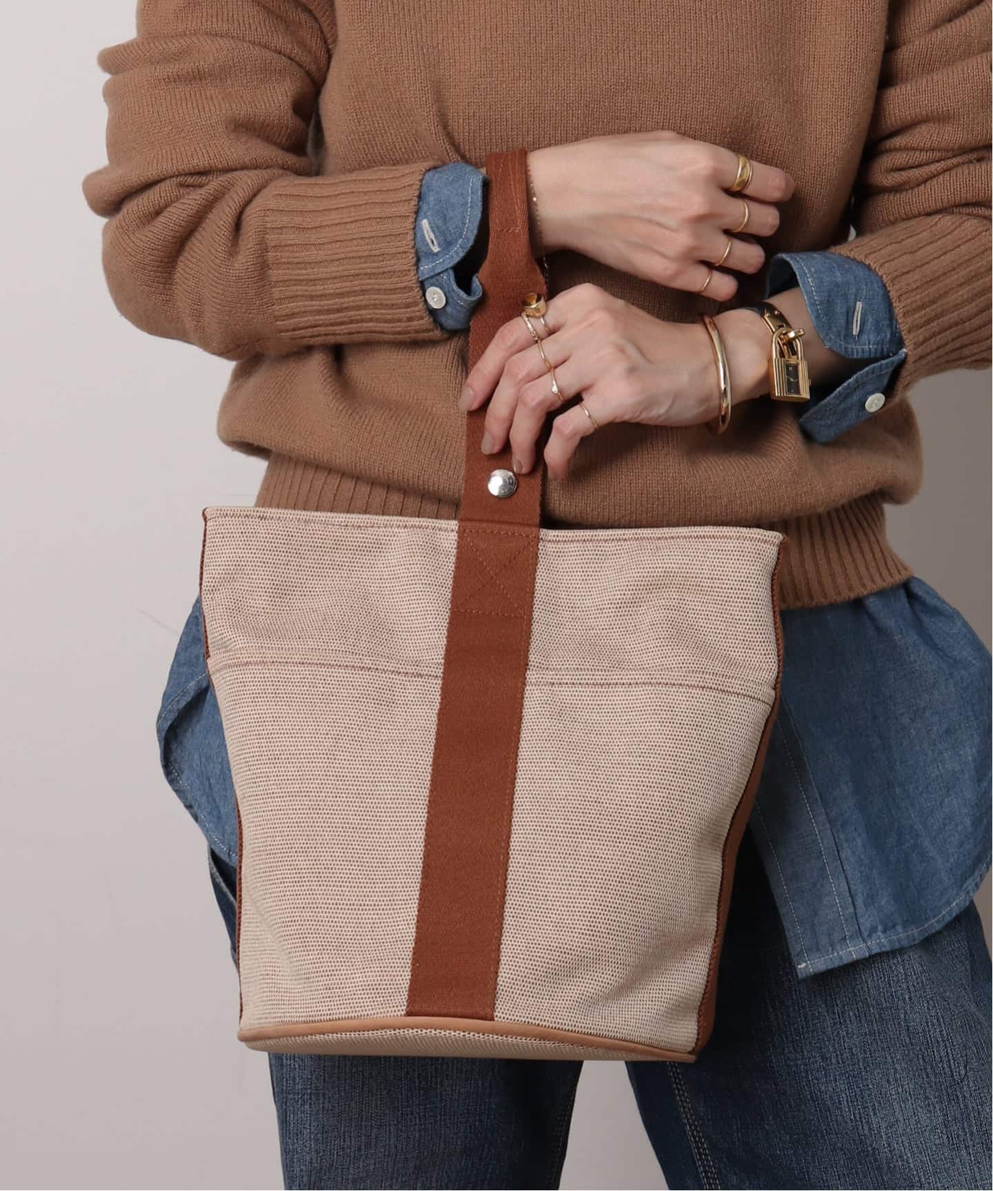 VINTAGE HERMES/エルメス】Saxo mm（ハンドバッグ）｜DECOUVERTE