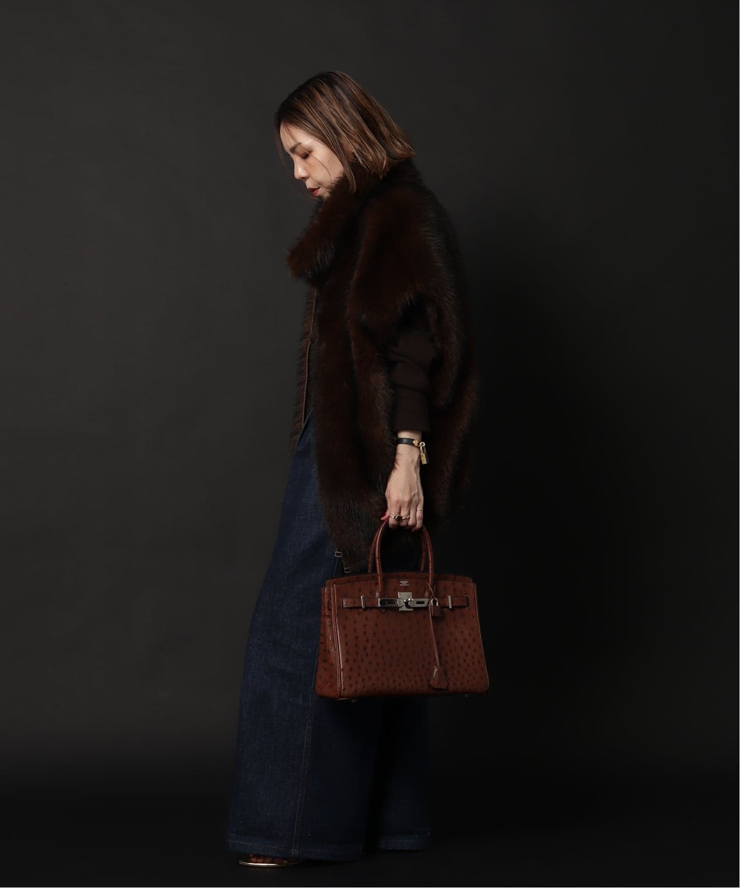 VINTAGE HERMES/エルメス】 Birkin 30 ostrich（ハンドバッグ