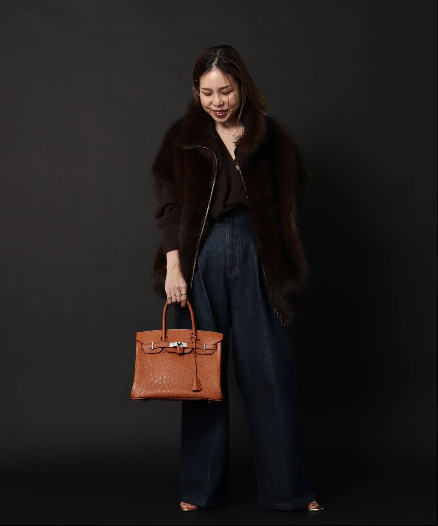 VINTAGE HERMES/エルメス】 Birkin 30 ostrich（ハンドバッグ
