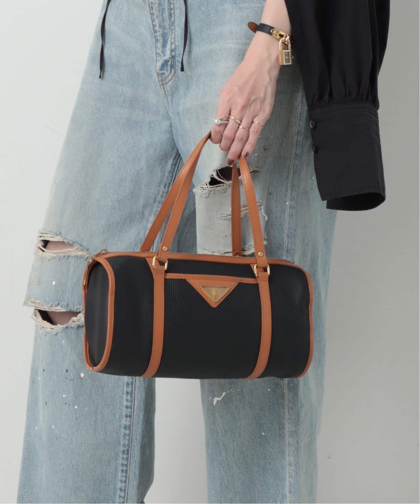 VINTAGE YSL/イヴ サンローラン】ボストンバッグ（ボストンバッグ