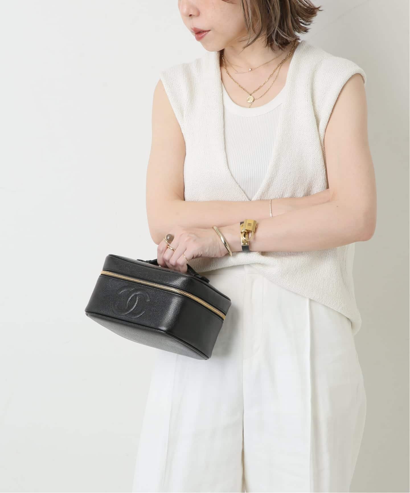 VINTAGE CHANEL/シャネル】バニティバッグ（ハンドバッグ