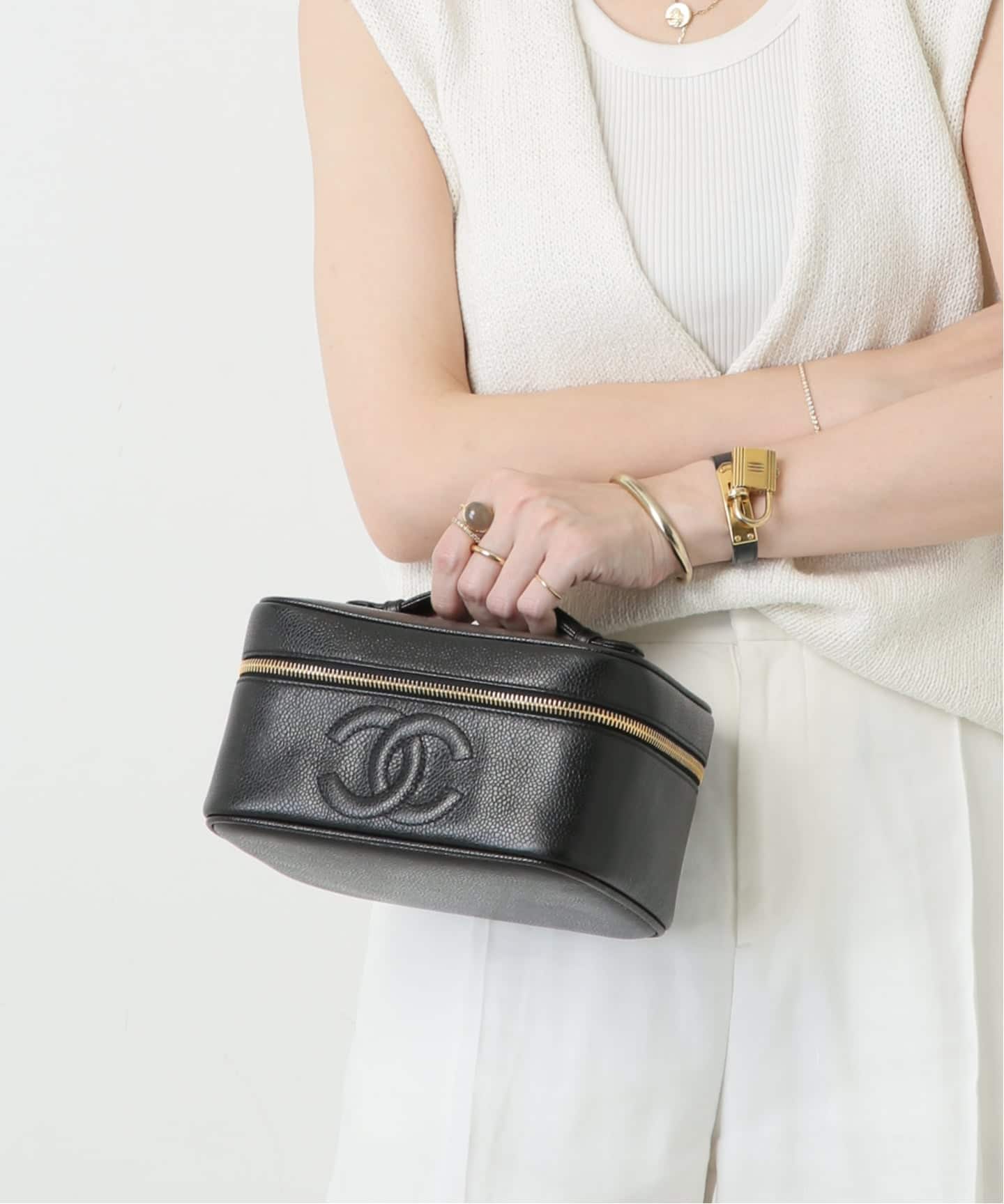 VINTAGE CHANEL/シャネル】バニティバッグ（ハンドバッグ