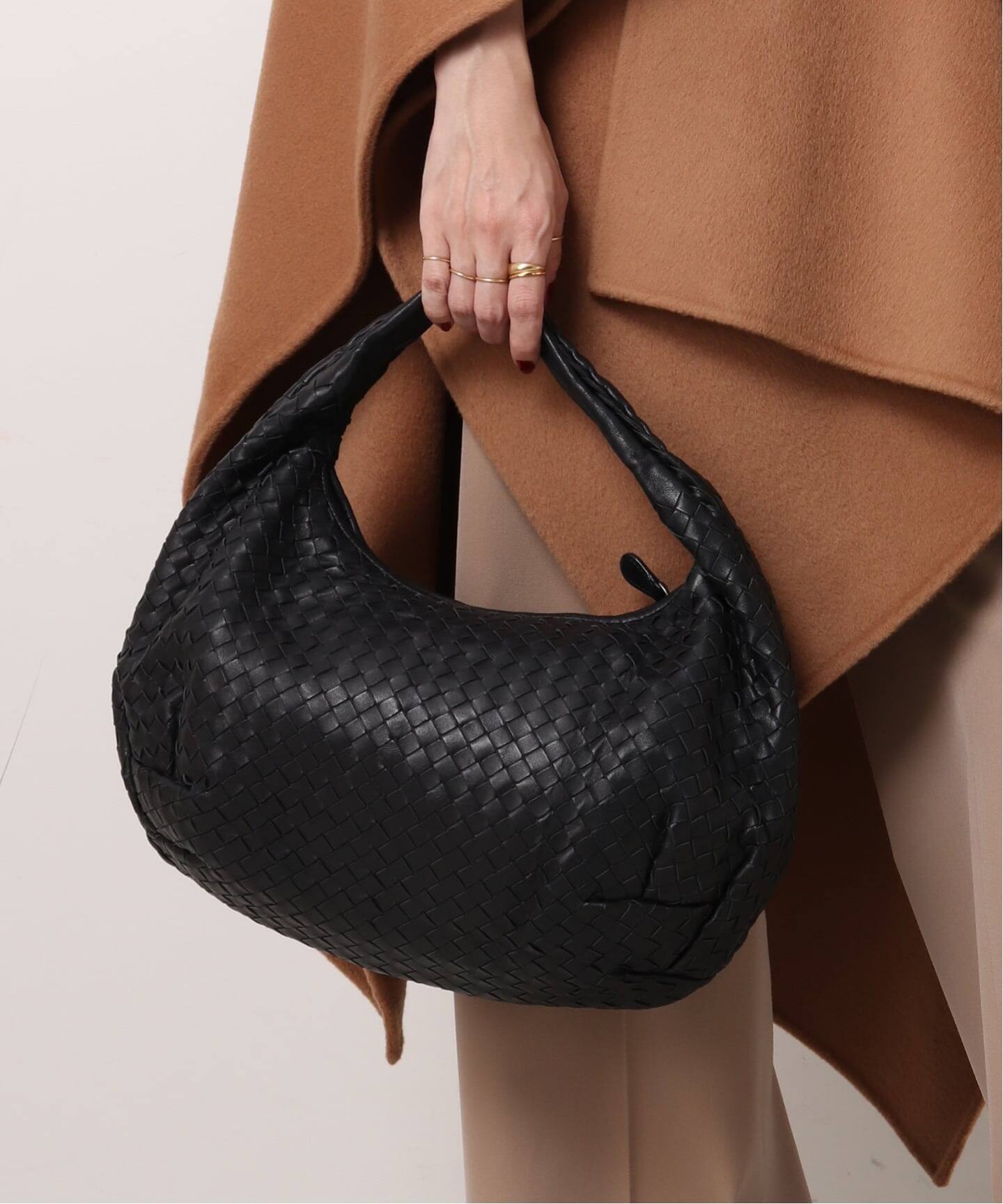 VINTAGE BOTTEGA VENETA/ボッテガ ヴェネタ】hobo ハンドバッグ 