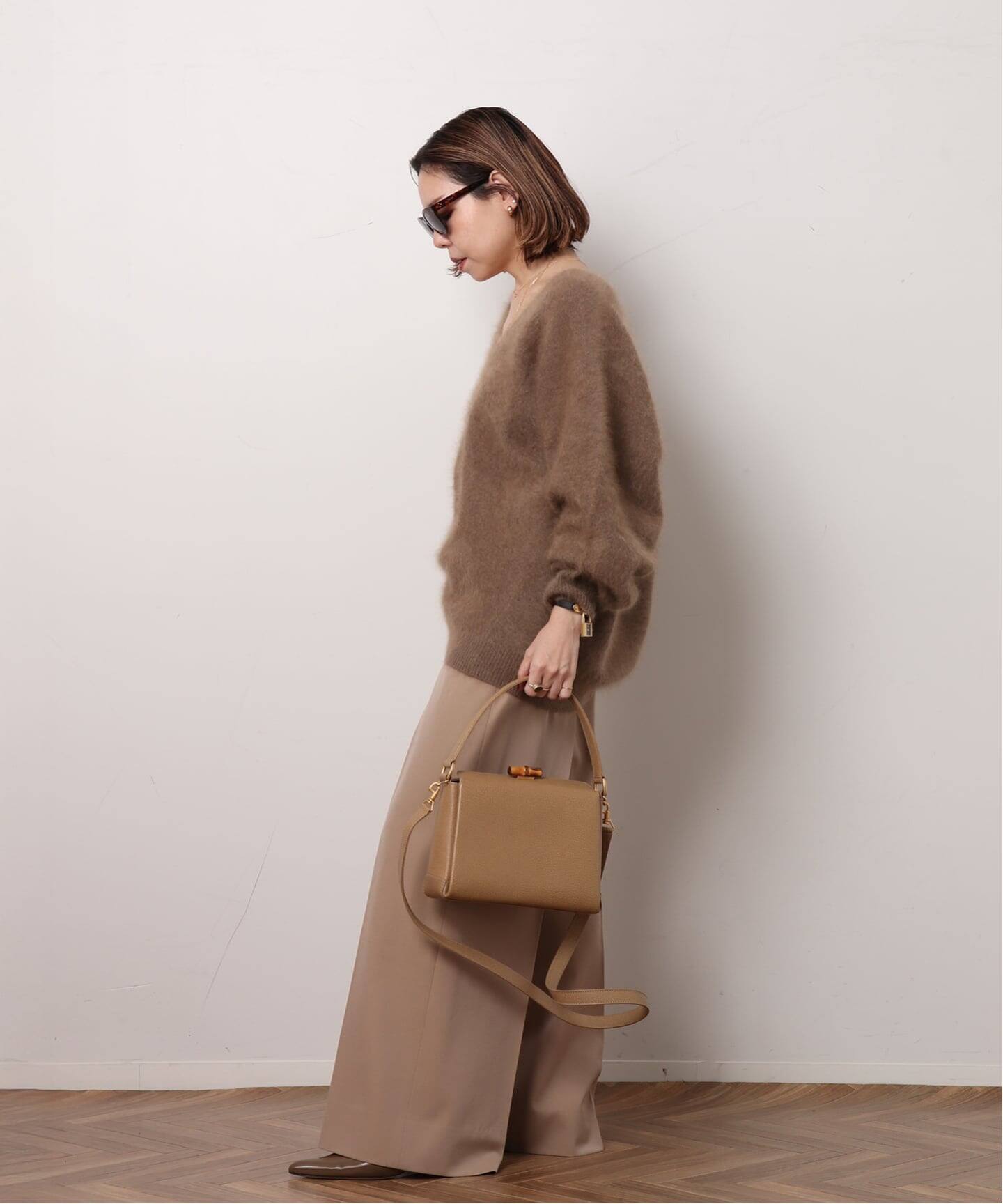 VINTAGE GUCCI/グッチ】Bamboo ハンドバッグ 2way（ハンドバッグ