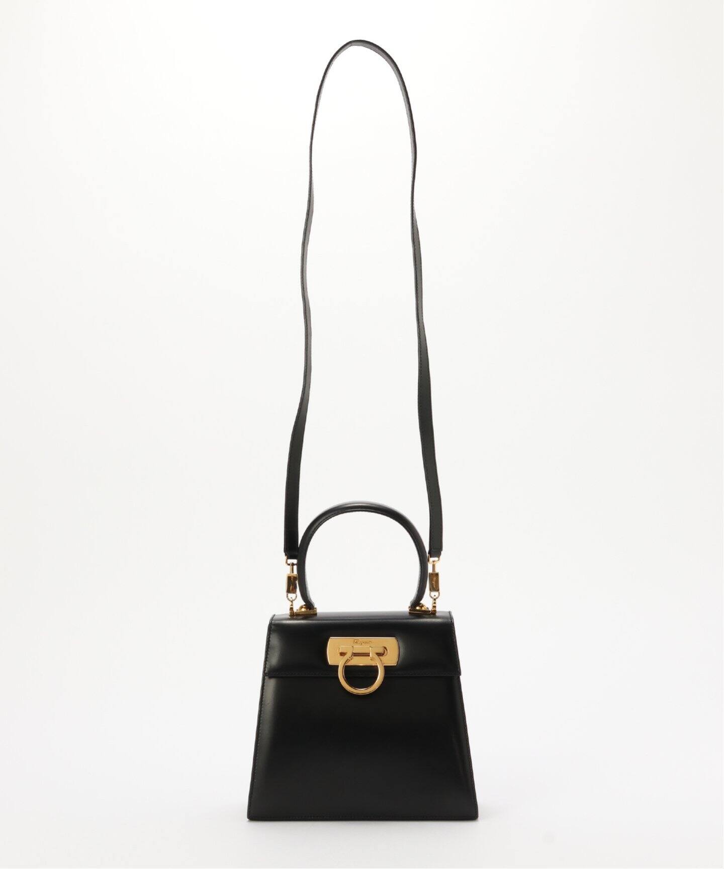 VINTAGE FERRAGAMO/フェラガモ】 Gancini 2wayバッグ（ハンドバッグ