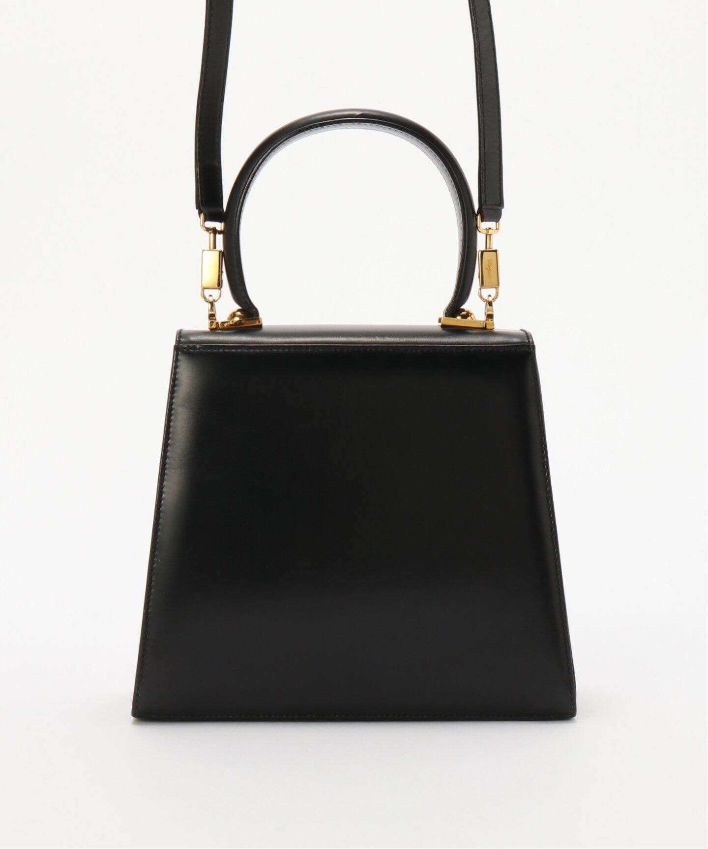 VINTAGE FERRAGAMO/フェラガモ】 Gancini 2wayバッグ（ハンドバッグ