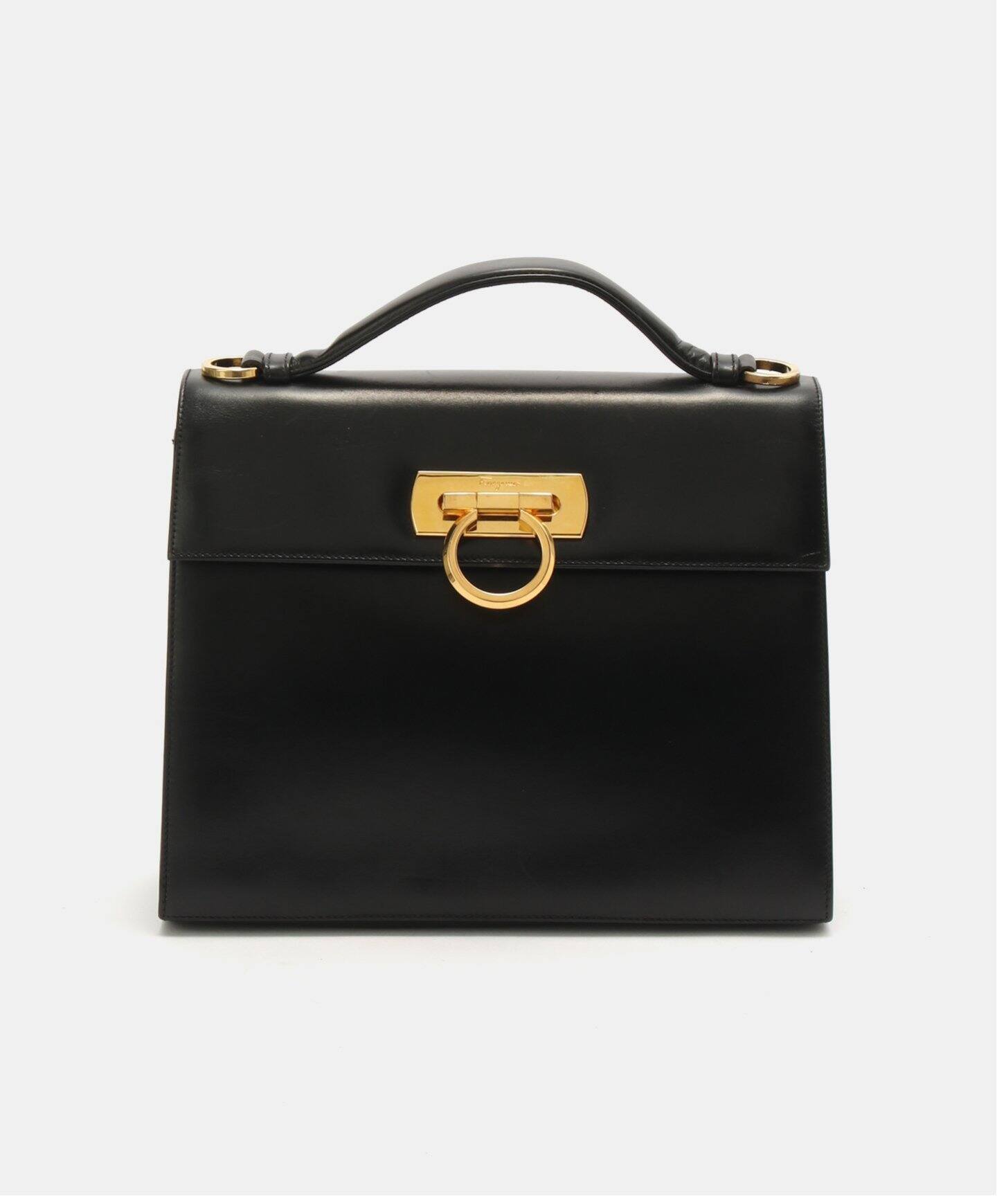 VINTAGE FERRAGAMO/フェラガモ】 Gancini 2wayバッグ
