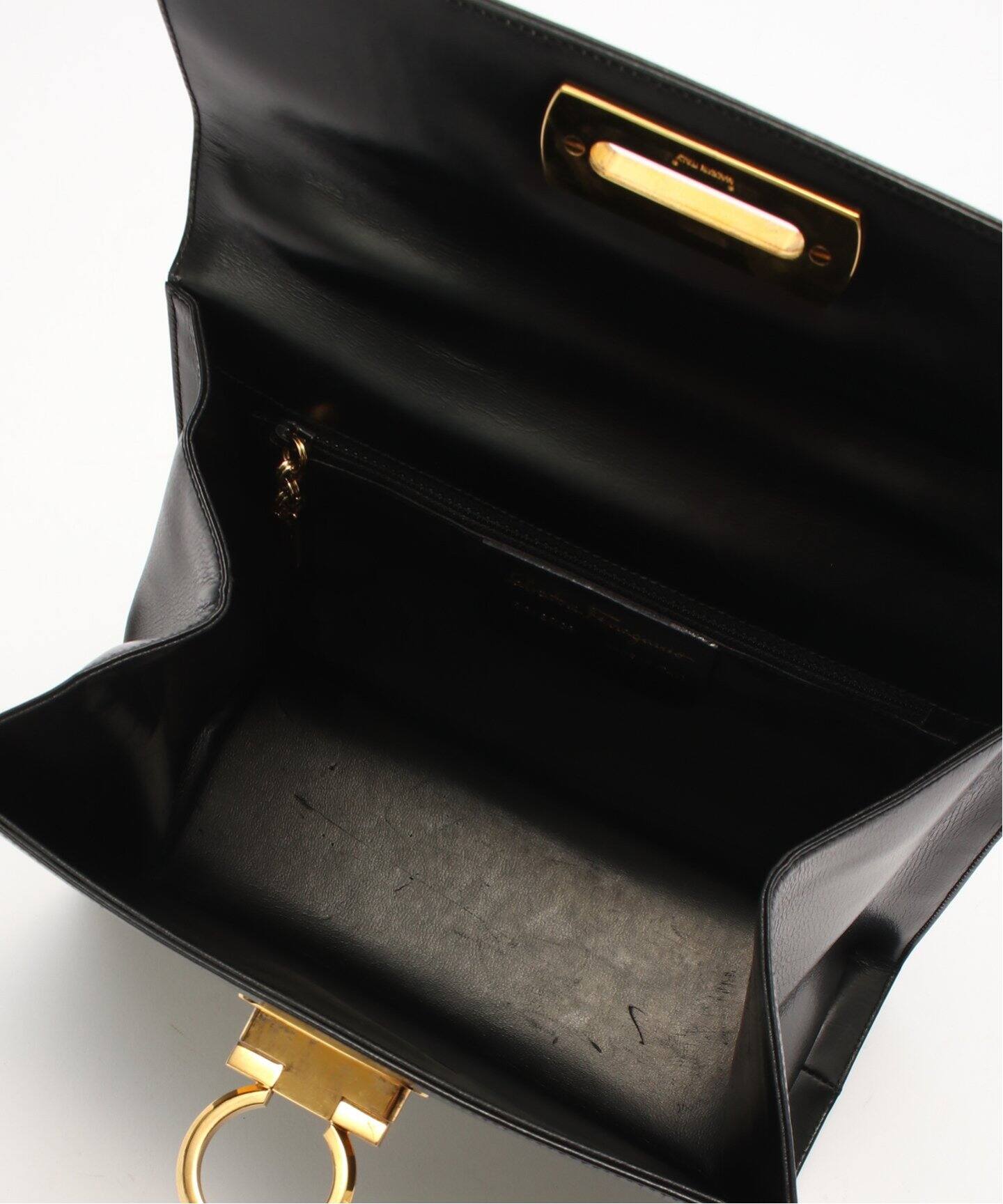 VINTAGE FERRAGAMO/フェラガモ】 Gancini 2wayバッグ（ハンドバッグ