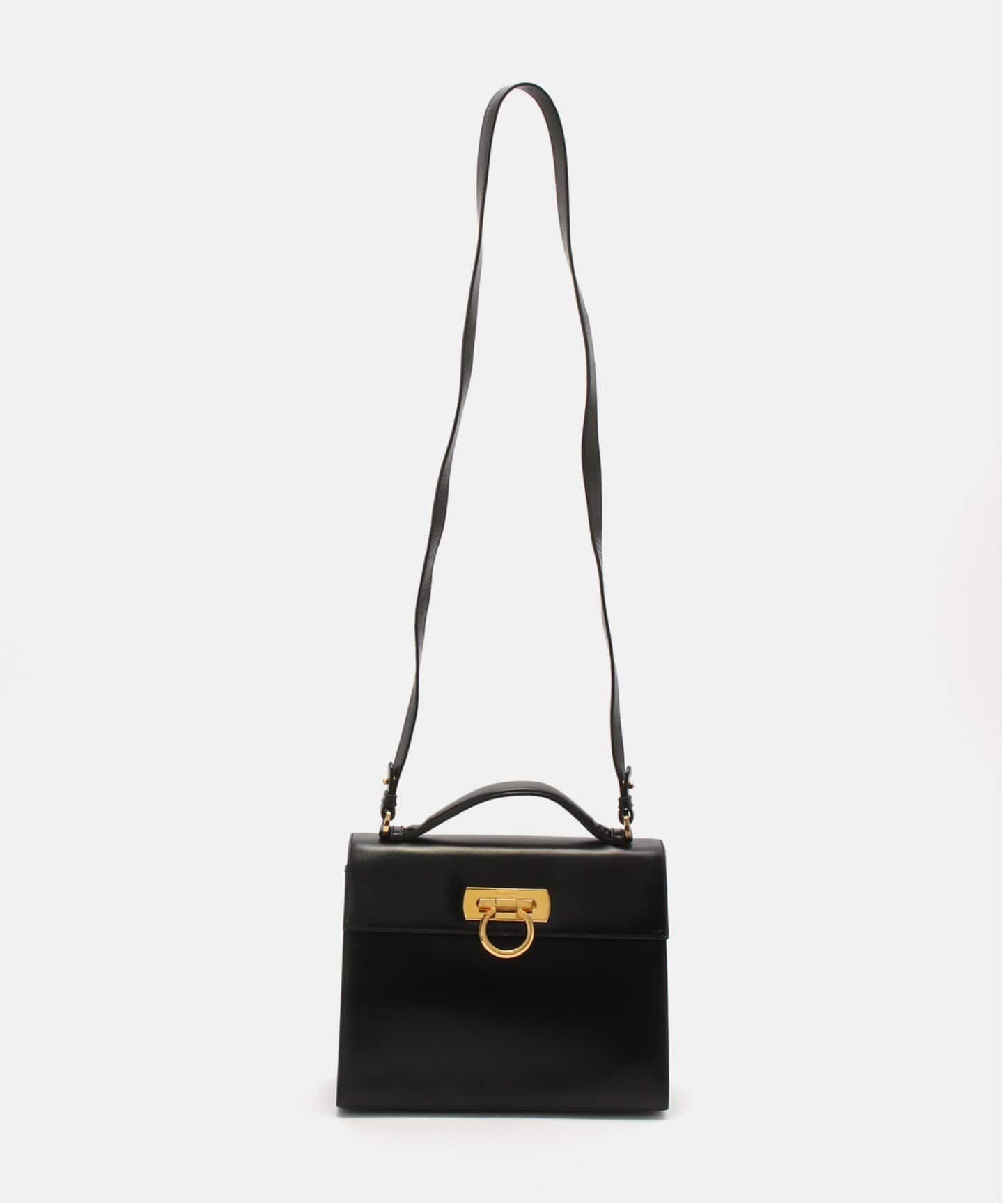 ☆Salvatore Ferragamo☆ GANCINI 2wayバッグ NERO♪ 楽天市場】【20%OFF】 フェラガモ 2WAYバッグ ガンチーニ