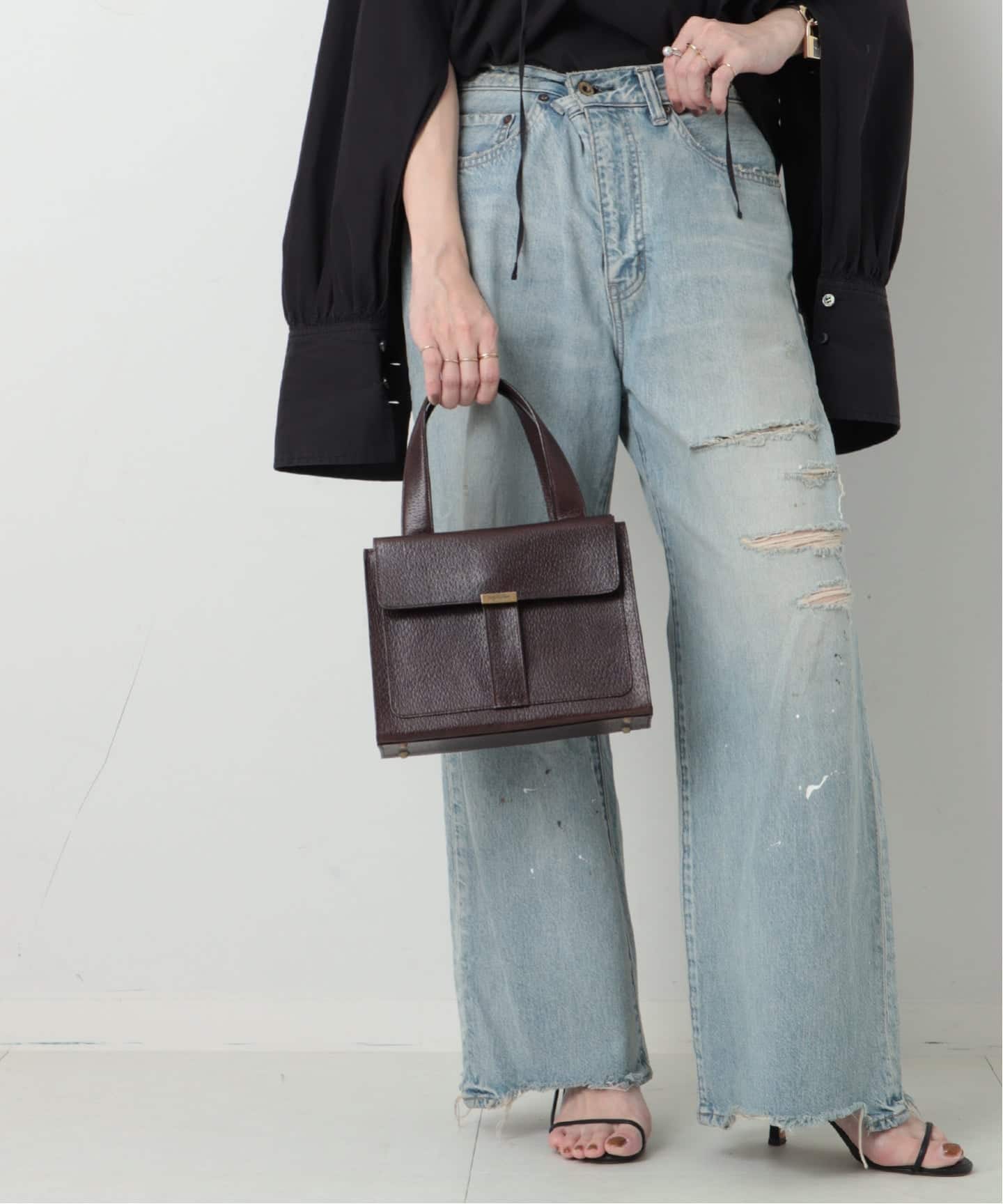 VINTAGE YSL/イヴ サンローラン】ハンドバッグ（ハンドバッグ