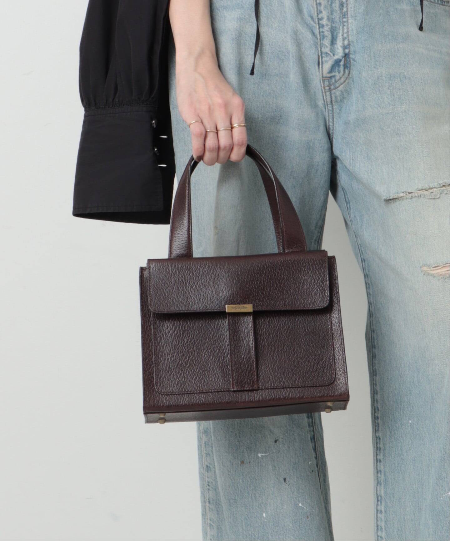 VINTAGE YSL/イヴ サンローラン】ハンドバッグ（ハンドバッグ 