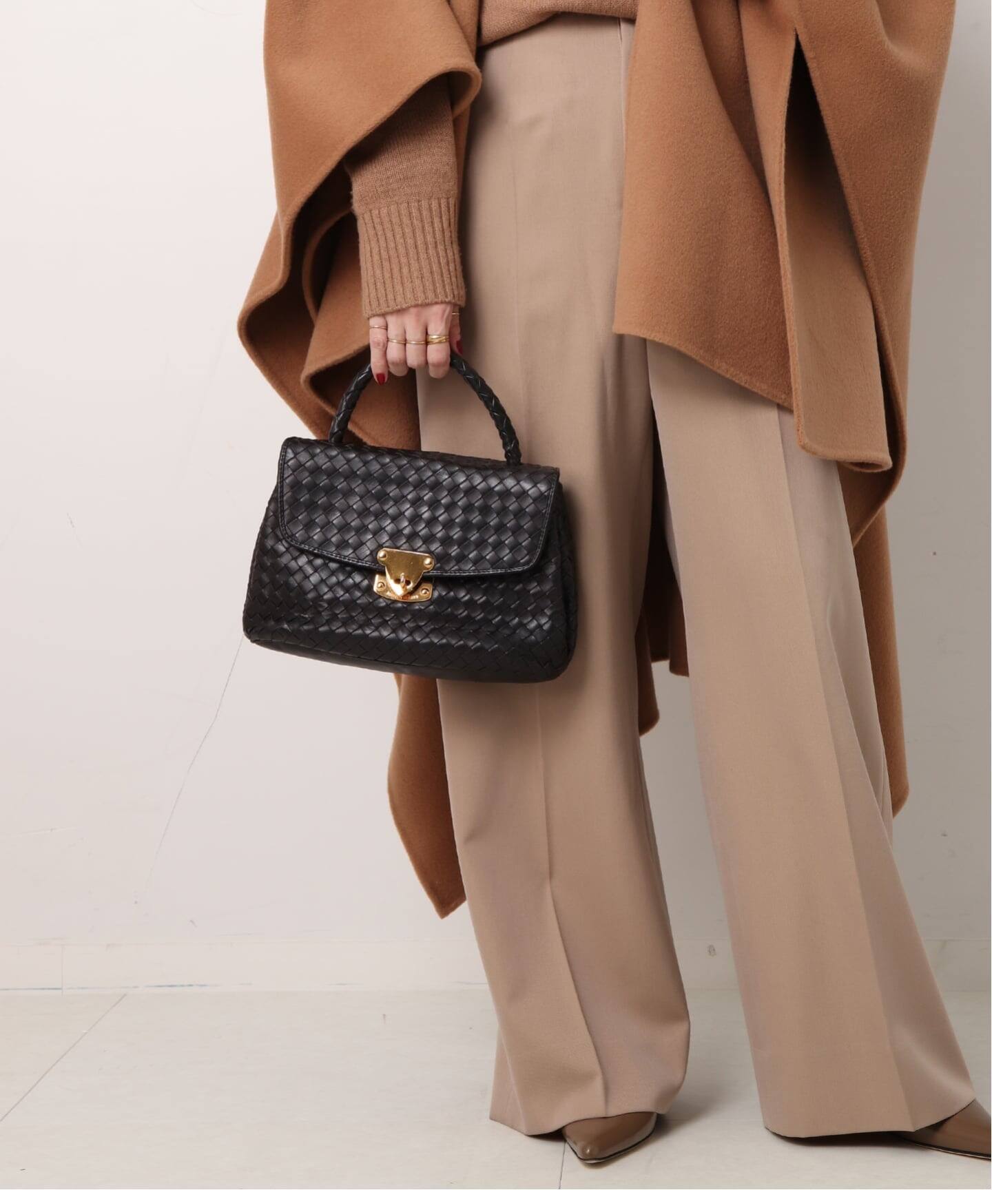 VINTAGE BOTTEGA VENETA/ボッテガ ヴェネタ】ハンドバッグ intrecciato