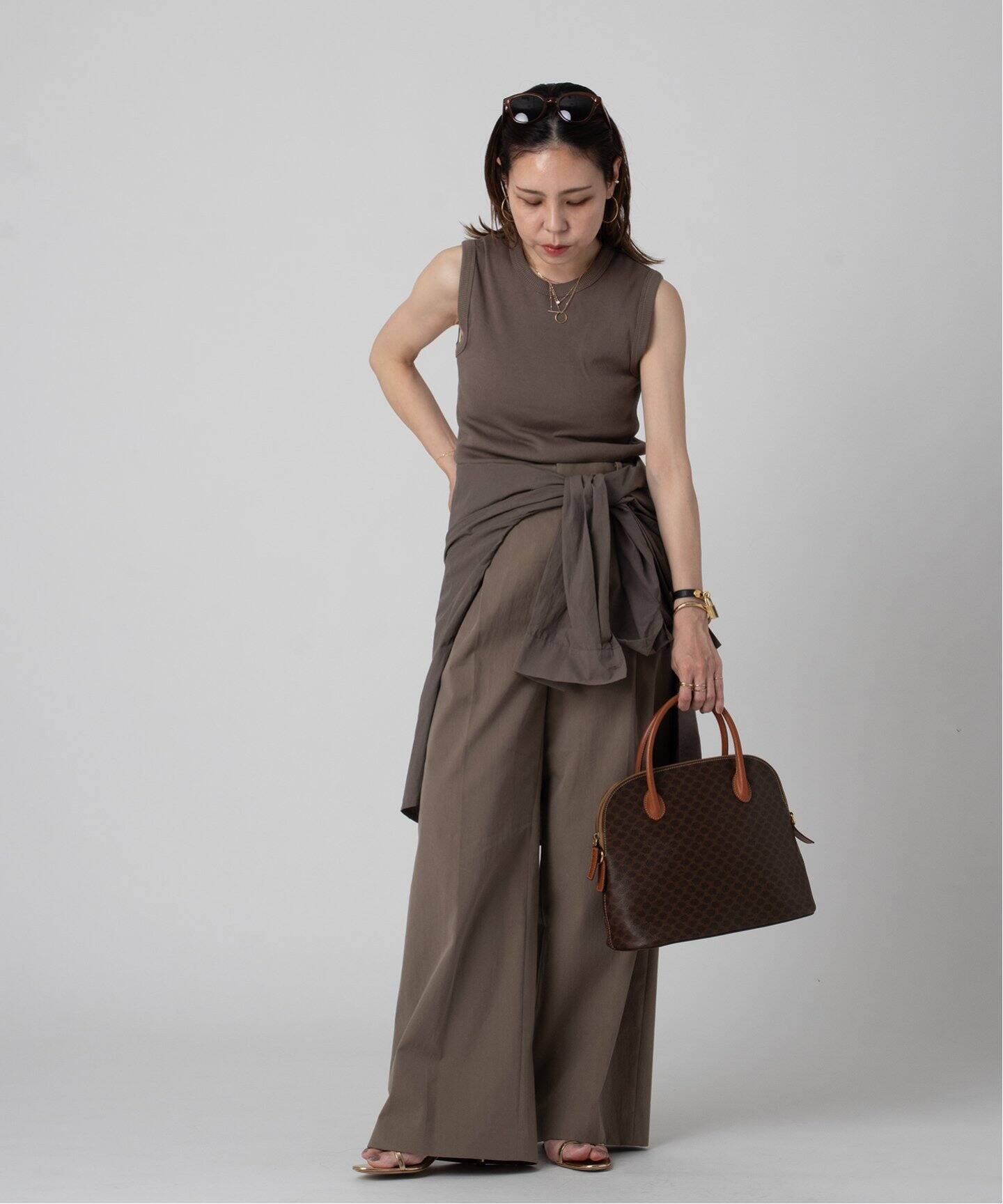 VINTAGE CELINE/セリーヌ】macadam ボリードバッグ（ハンドバッグ