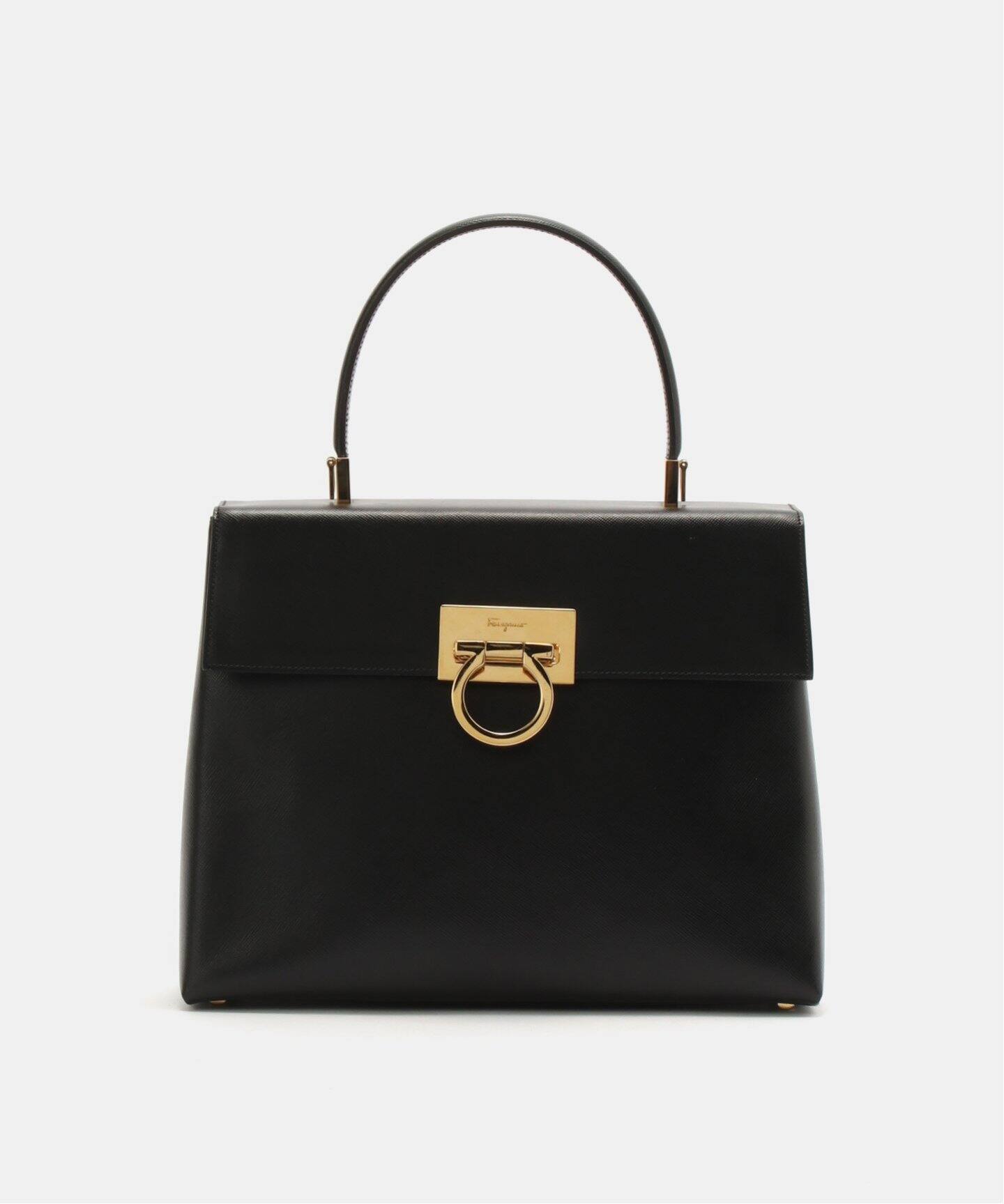 VINTAGE FERRAGAMO/フェラガモ】 Gancini 2wayバッグ（ハンドバッグ