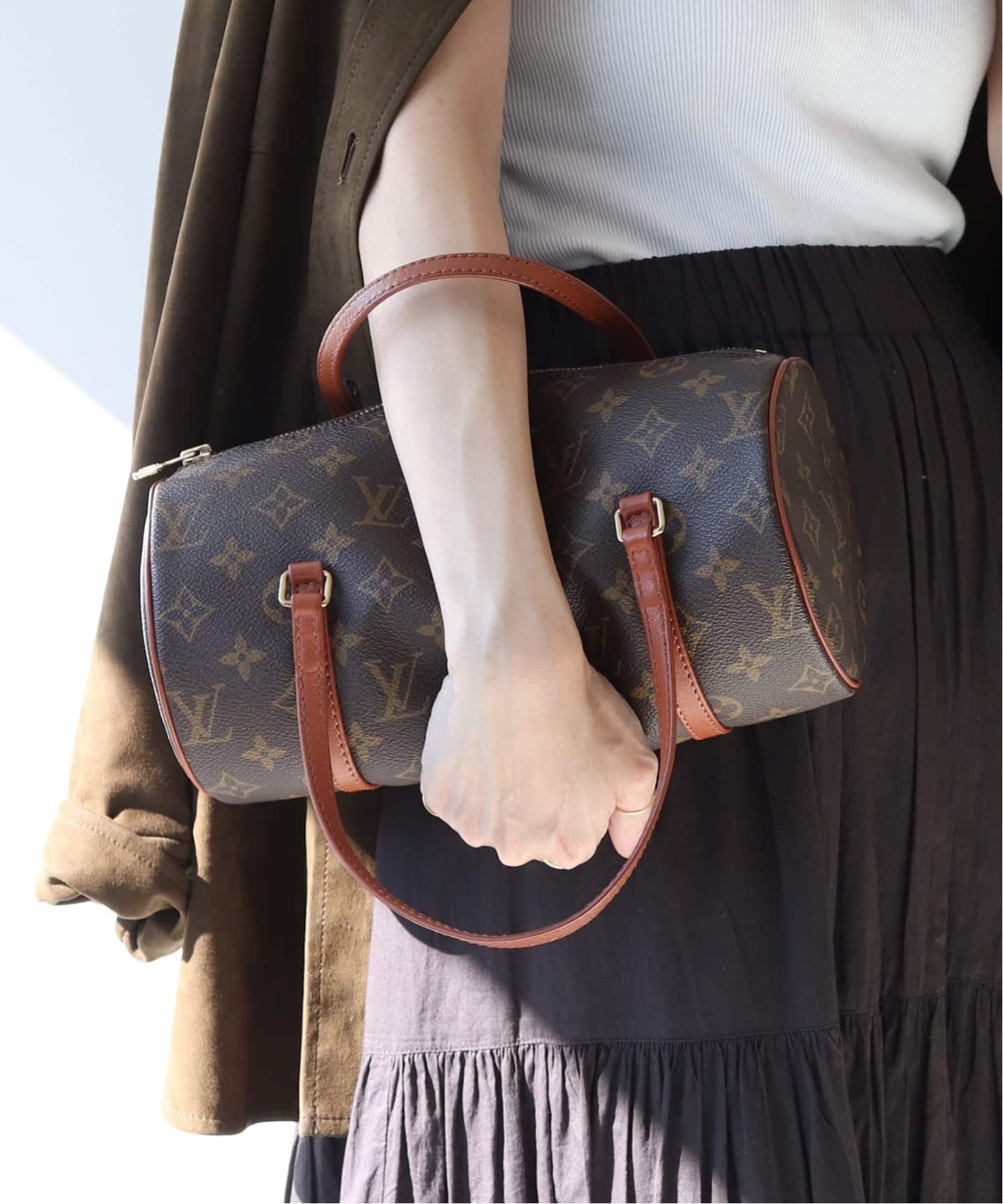 Louis Vuitton モノグラム ハンドバッグ パピヨン ヴィンテージ モノグラム パピヨン26ハンドバッグ ブラウン ヴィンテージ|ルイ