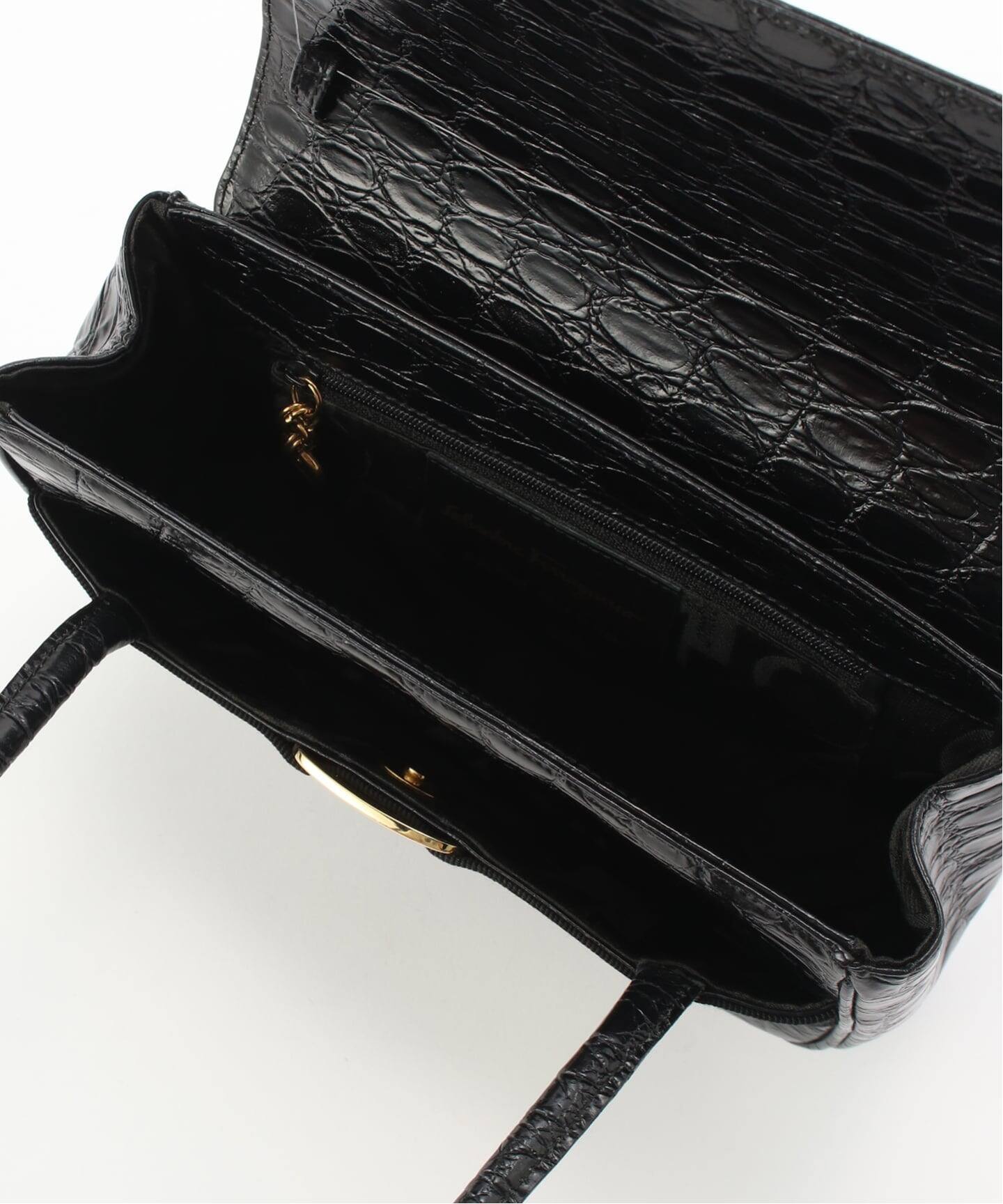 良品 フェラガモ 2way ヴィンテージ レザー バッグ 鞄 レディース メンズ VINTAGE FERRAGAMO/フェラガモ】 Vara 2wayバッグ（ハンドバッグ