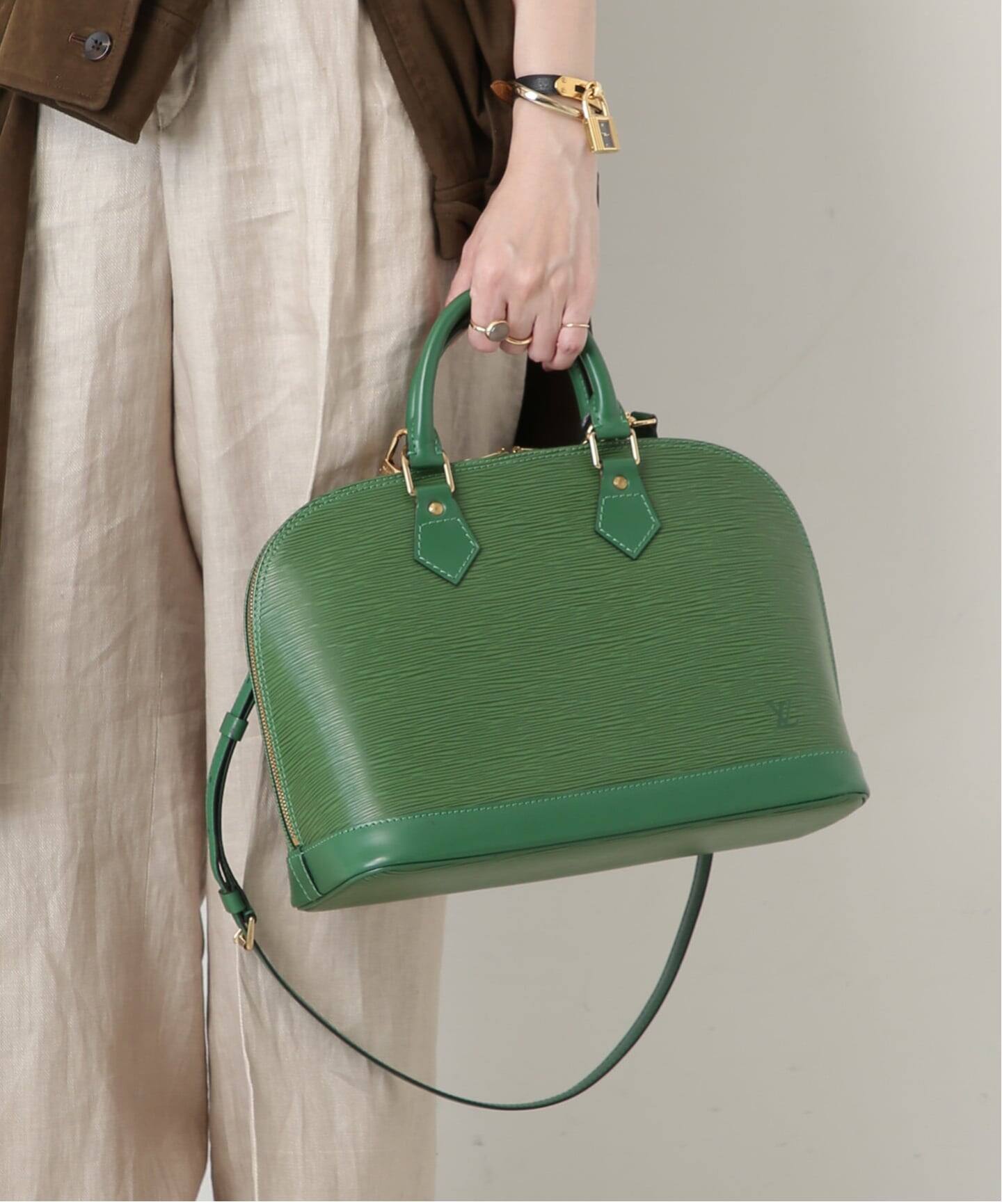 VINTAGE LOUIS VUITTON/ルイ ヴィトン】Alma 2way epi（ハンドバッグ 