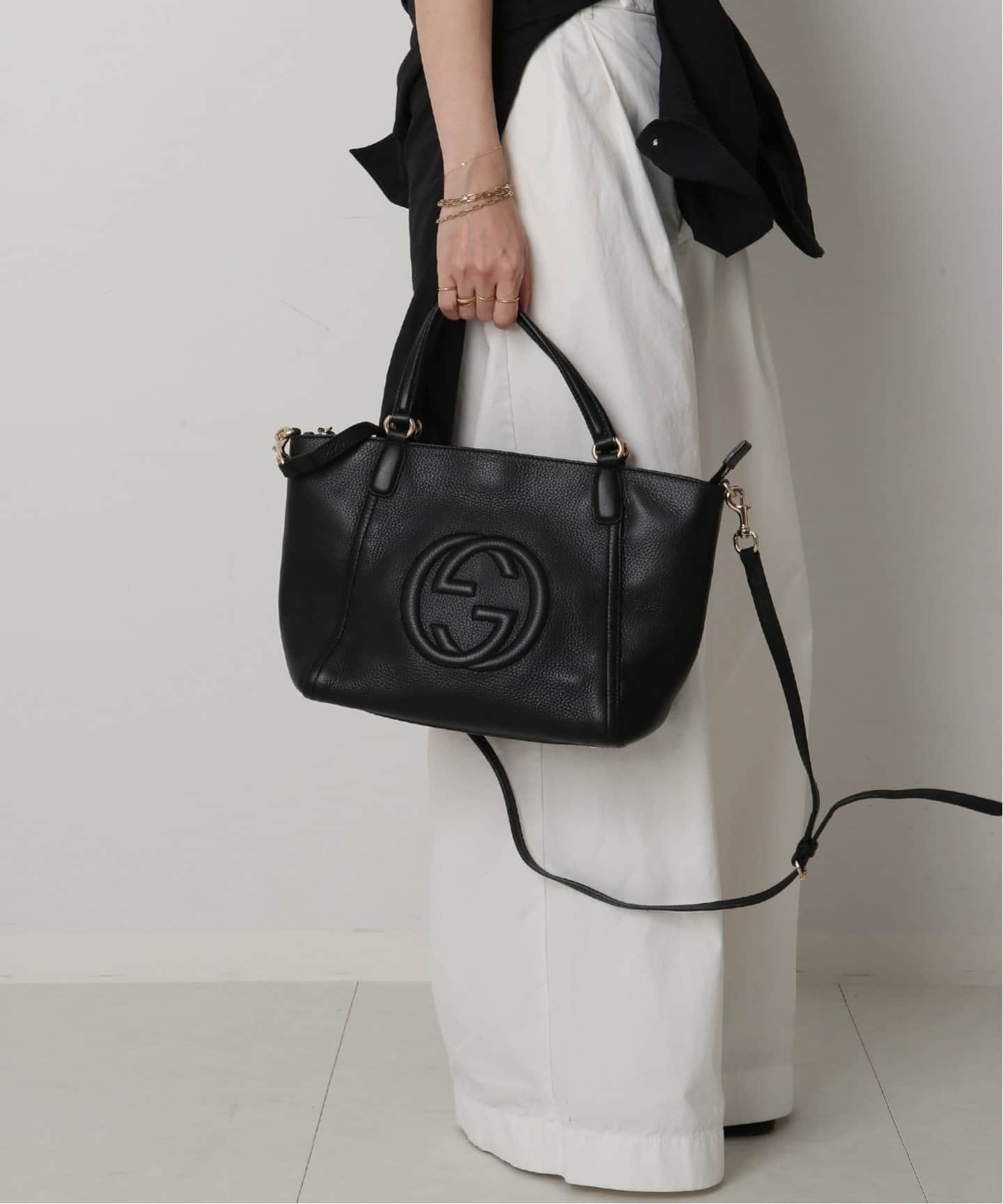 VINTAGE GUCCI/グッチ】Soho 2wayバッグ（ハンドバッグ）｜DECOUVERTE