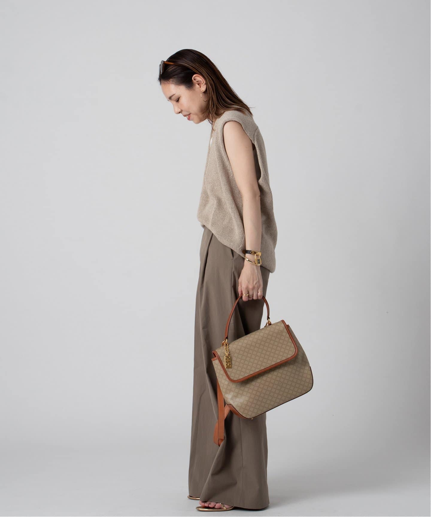 VINTAGE CELINE/セリーヌ】macadam 2wayバッグ（ハンドバッグ