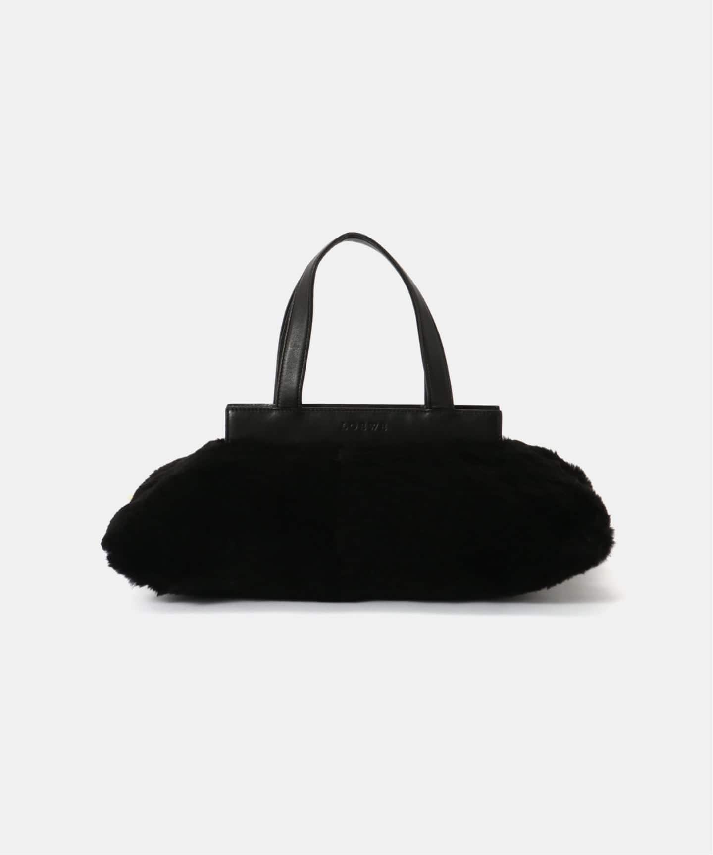 【LOEWE】ハンドバッグ ヴィンテージ 黒 フォーマル センダレザーハンドバッグ ブラック ヴィンテージ|ロエベ LOEWE