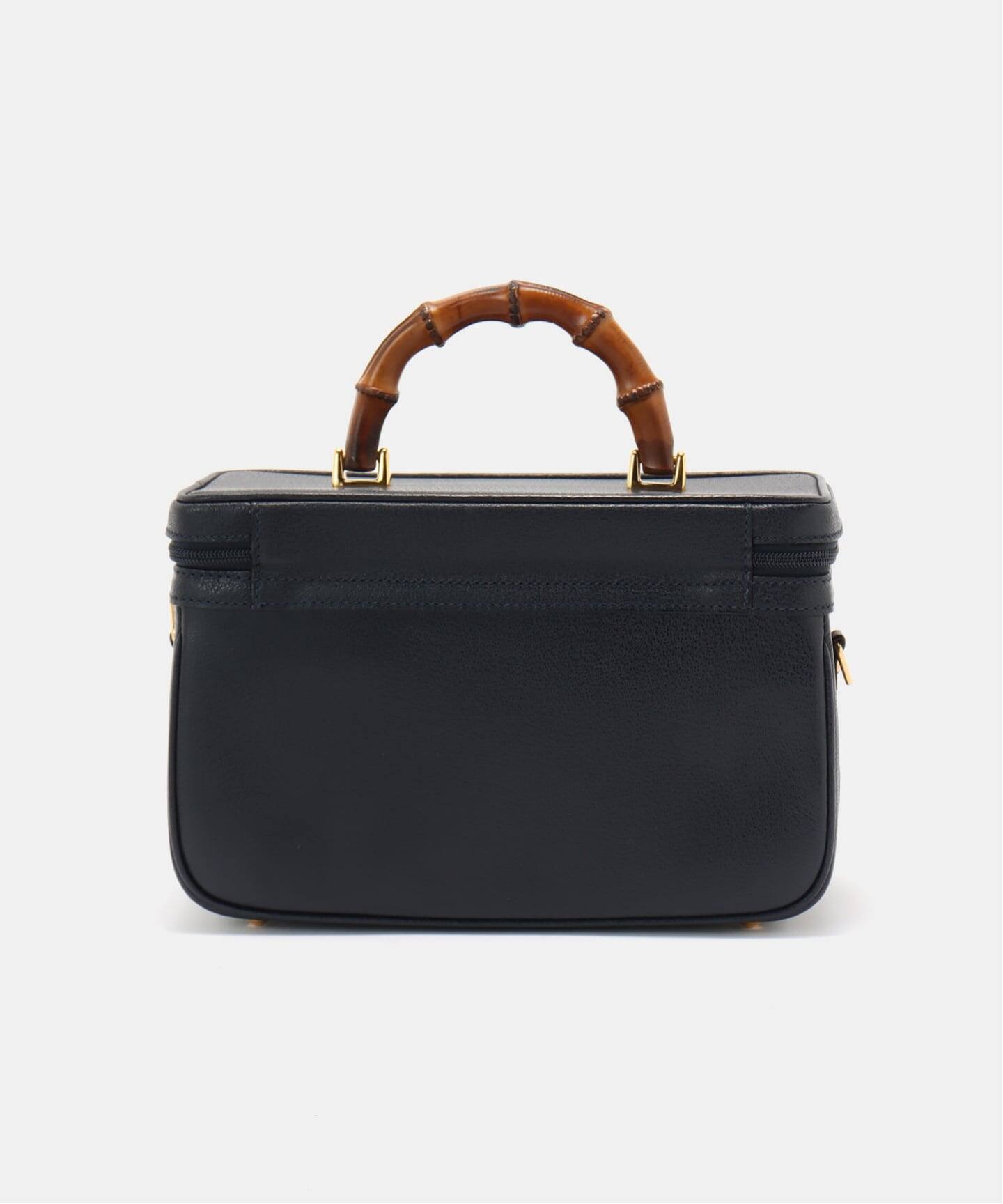 VINTAGE GUCCI/グッチ】 Bamboo 2way バニティバッグ（ハンドバッグ