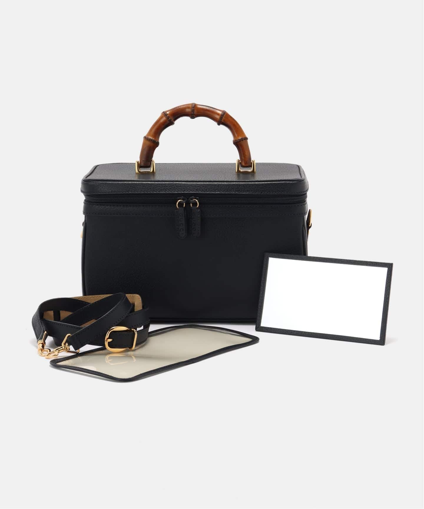 VINTAGE GUCCI/グッチ】 Bamboo 2way バニティバッグ（ハンドバッグ
