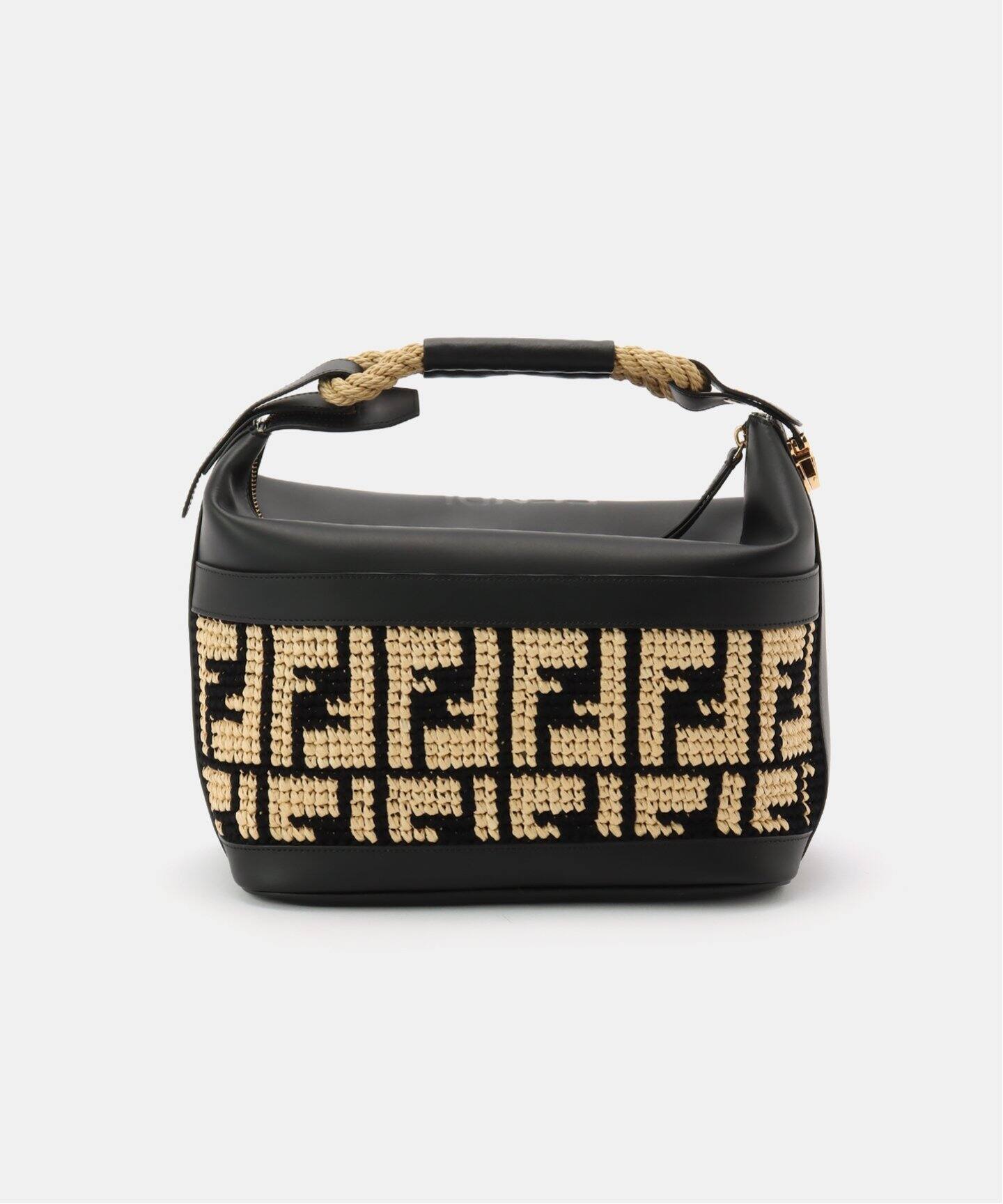 VINTAGE FENDI/フェンディ】 Zucca バニティバッグ raffia