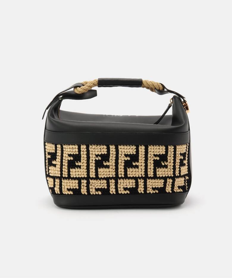 VINTAGE FENDI/フェンディ】 Zucca バニティバッグ raffia 