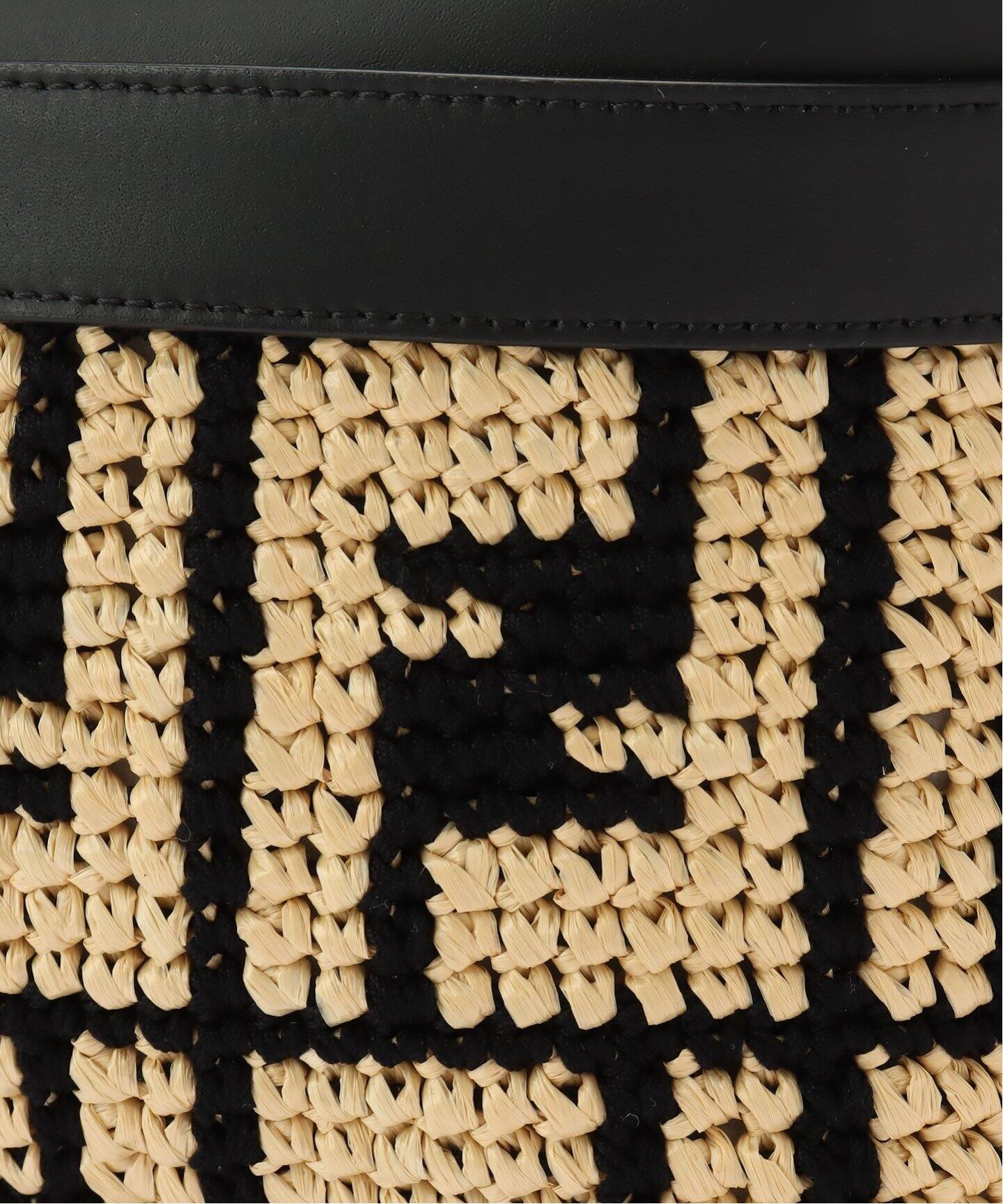 VINTAGE FENDI/フェンディ】 Zucca バニティバッグ raffia