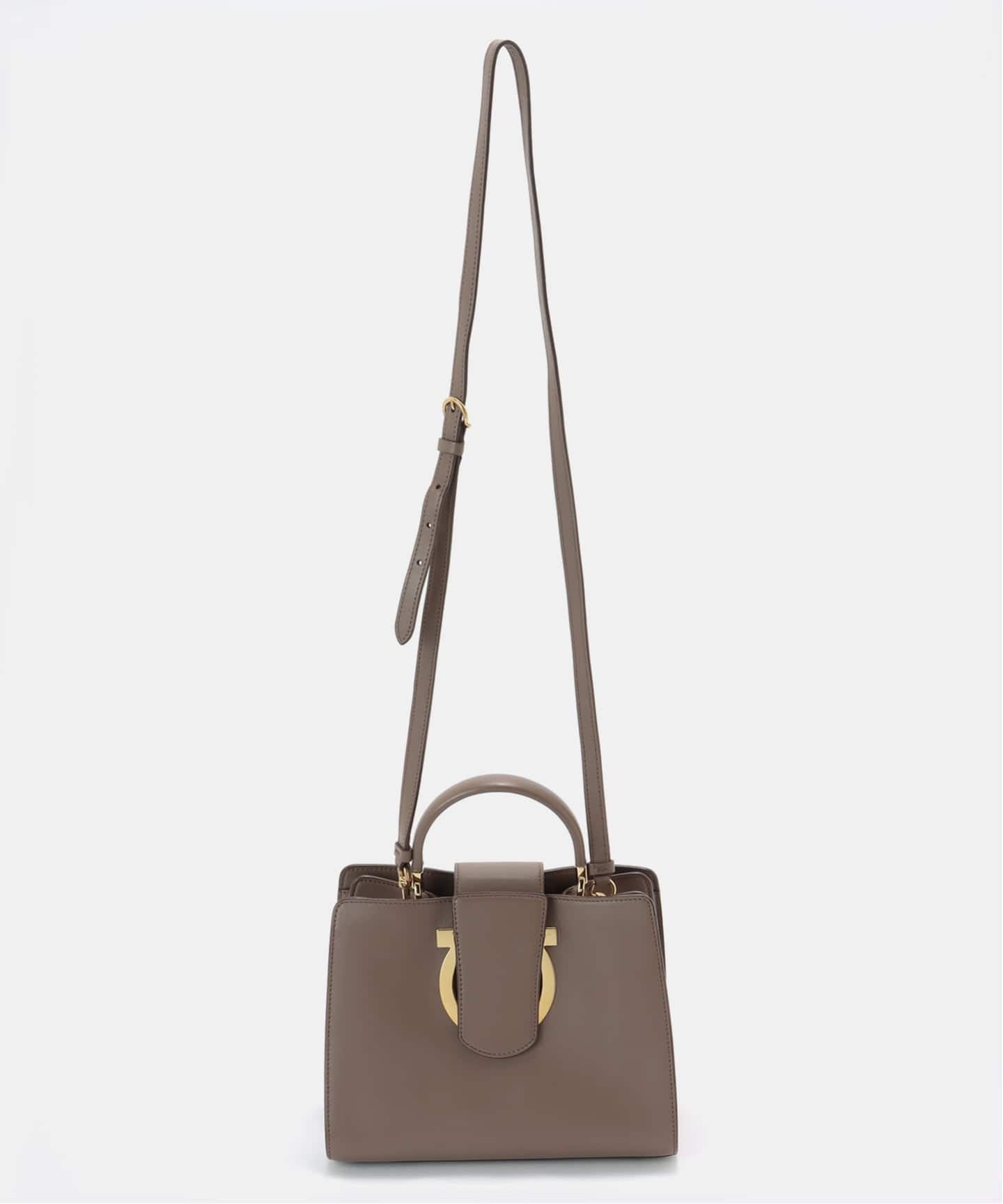 VINTAGE FERRAGAMO/フェラガモ】Gancini 2wayバッグ（ハンドバッグ