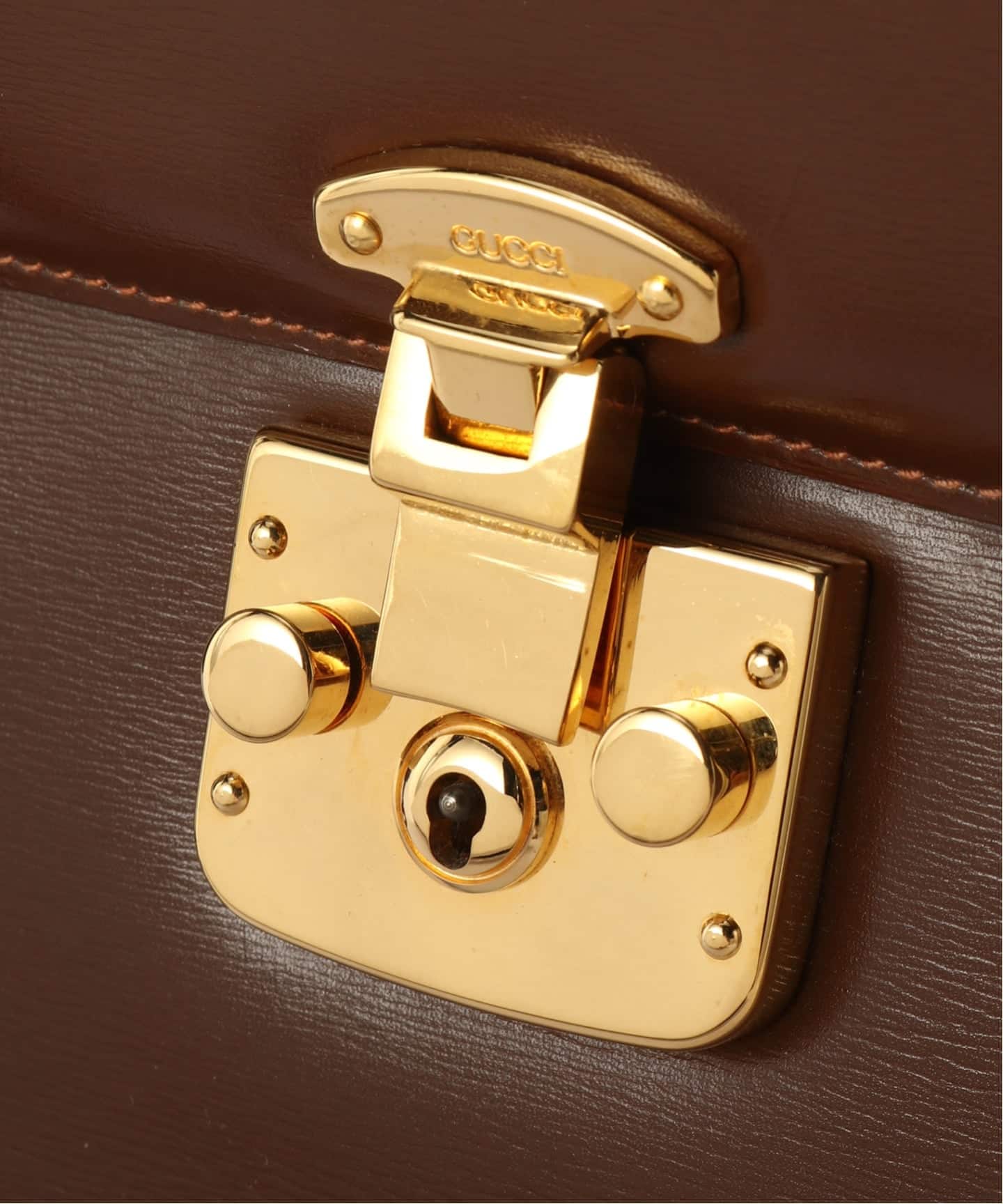 VINTAGE GUCCI/グッチ】Lady lock ハンドバッグ 24 2way（ハンドバッグ