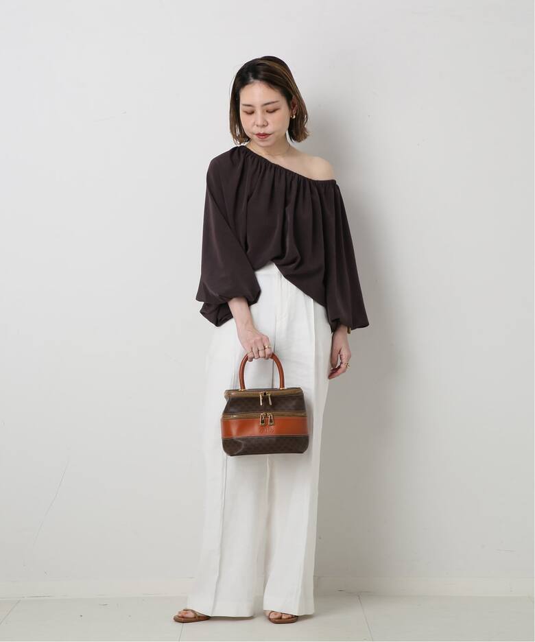 VINTAGE CELINE/セリーヌ】マカダム バニティバッグ（ハンドバッグ 