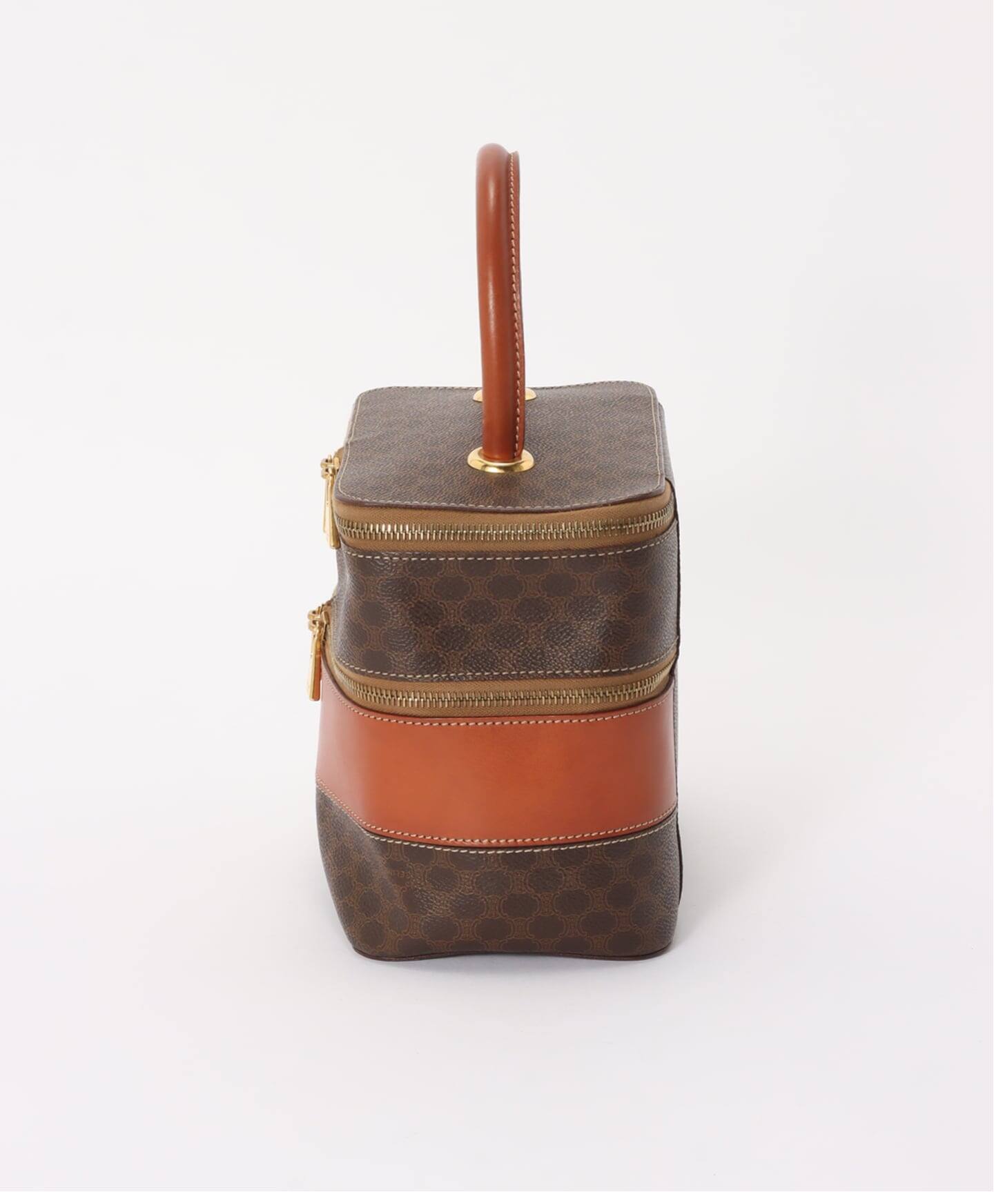 VINTAGE CELINE/セリーヌ】マカダム バニティバッグ（ハンドバッグ