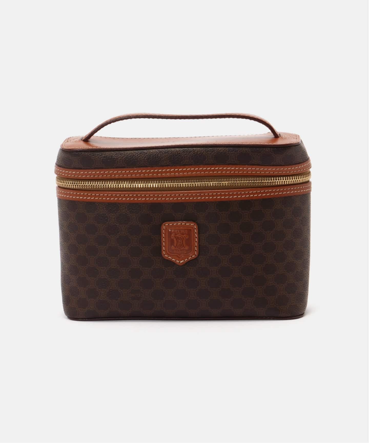 VINTAGE CELINE/セリーヌ】macadam バニティバッグ（ハンドバッグ