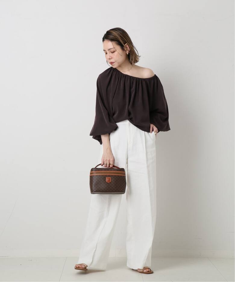 VINTAGE CELINE/セリーヌ】マカダム バニティバッグ（ハンドバッグ 