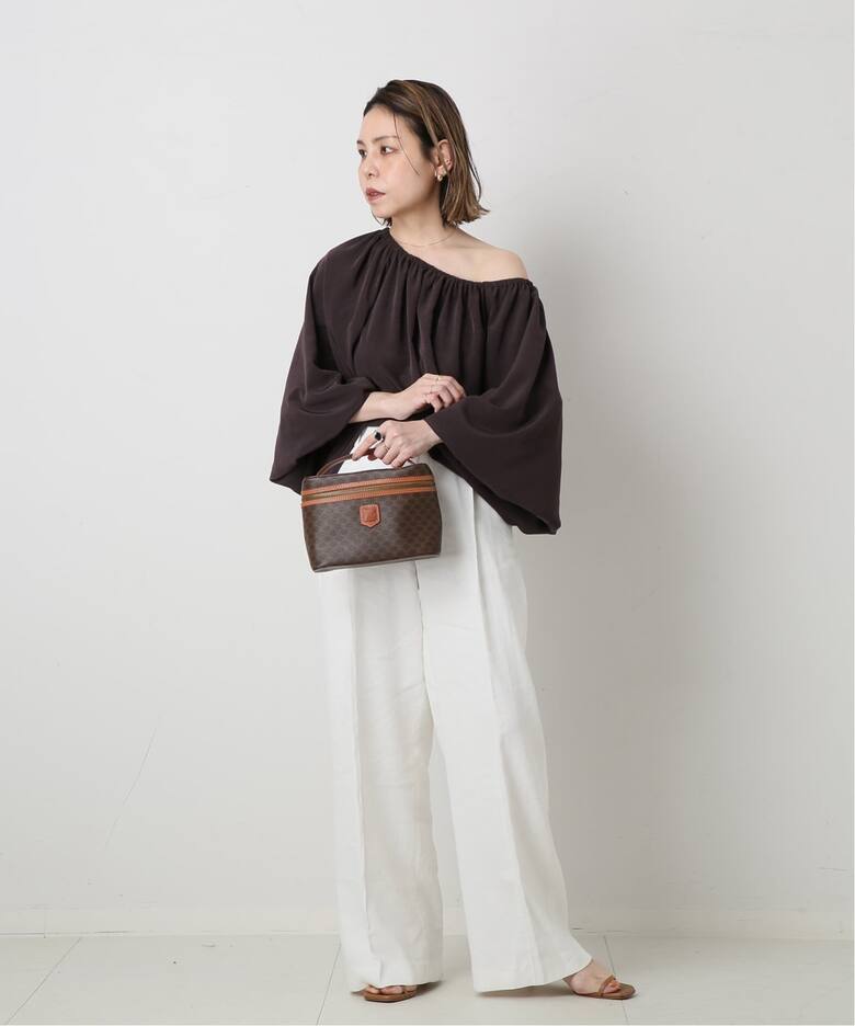 VINTAGE CELINE/セリーヌ】マカダム バニティバッグ（ハンドバッグ 