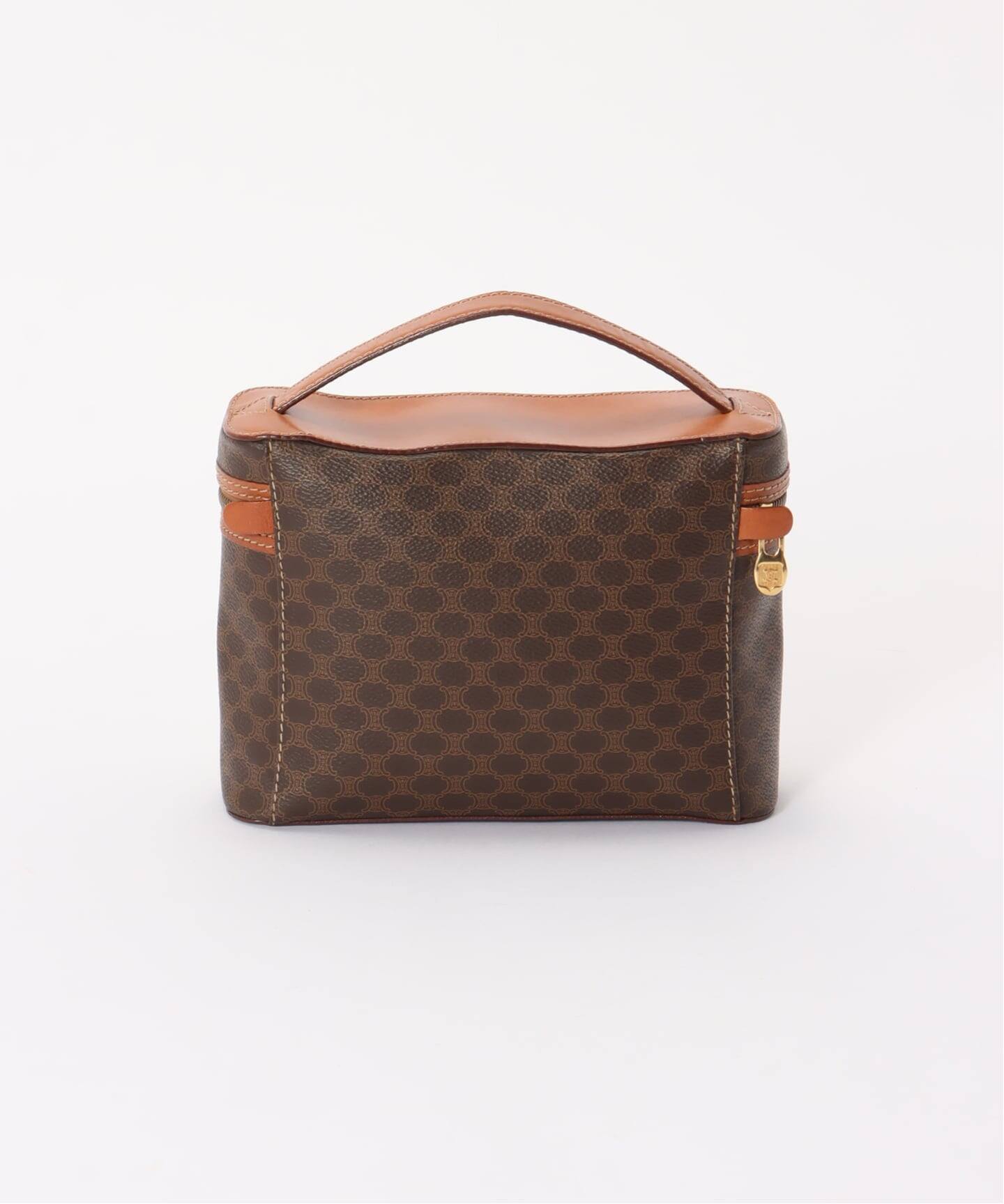 VINTAGE CELINE/セリーヌ】マカダム バニティバッグ（ハンドバッグ 