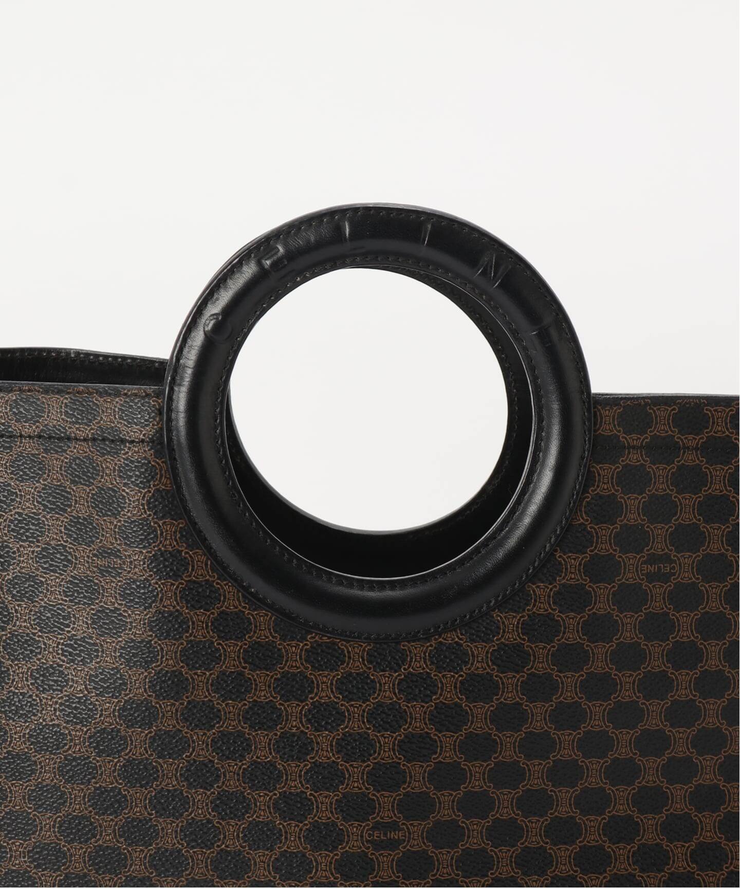 VINTAGE CELINE/セリーヌ】macadam ハンドバッグ circle（ハンドバッグ