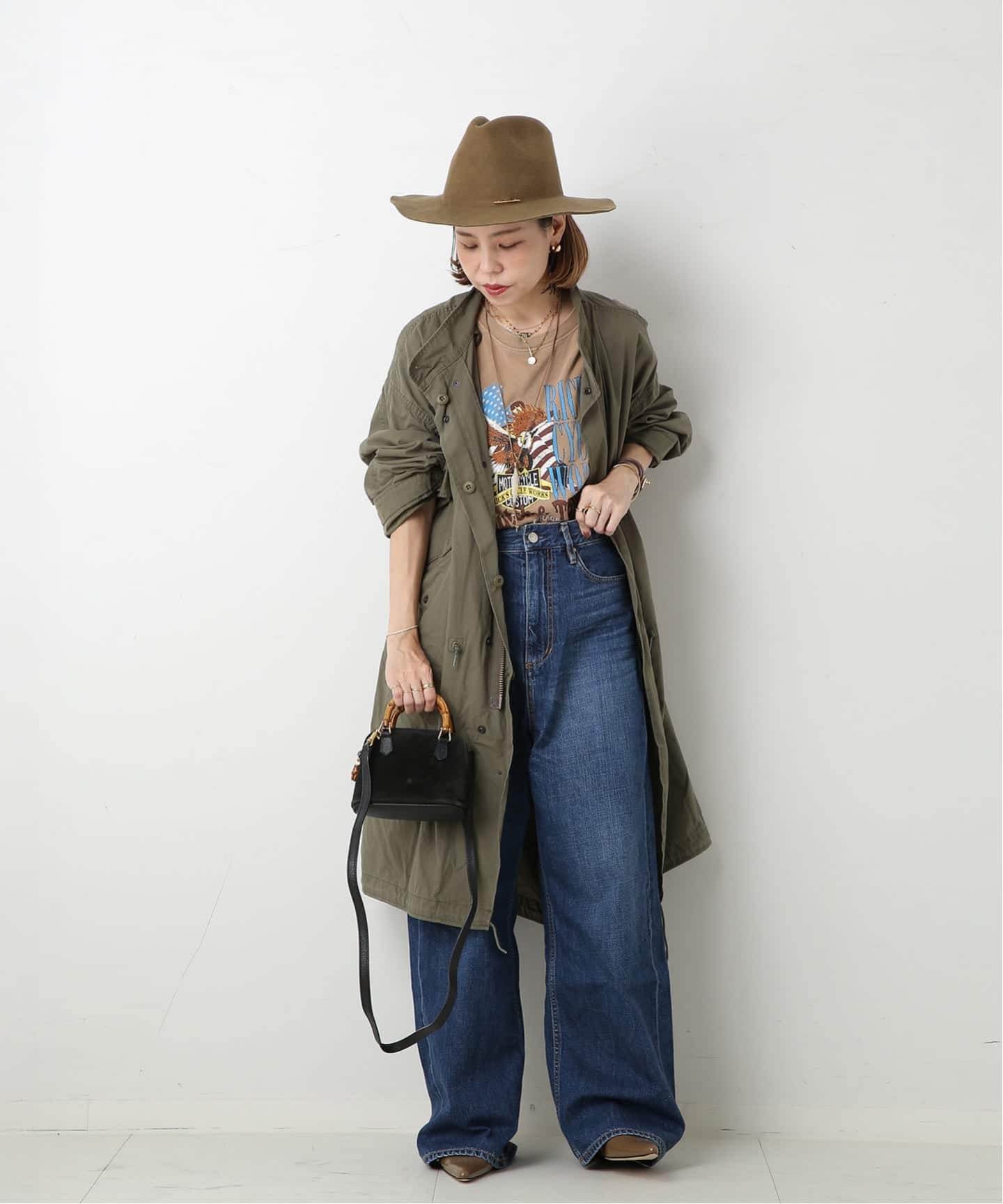 VINTAGE GUCCI/グッチ】Bamboo ミニハンドバッグ 2way suede
