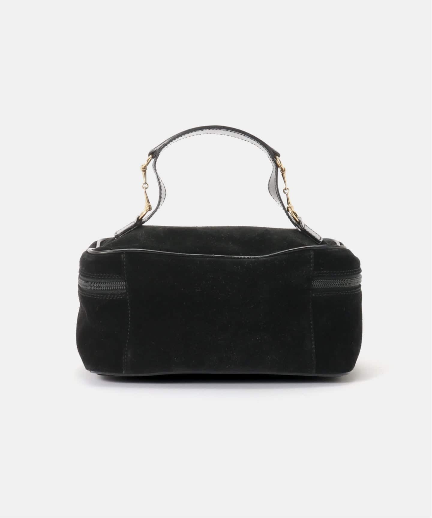 VINTAGE GUCCI/グッチ】バニティバッグ bit suede（ハンドバッグ