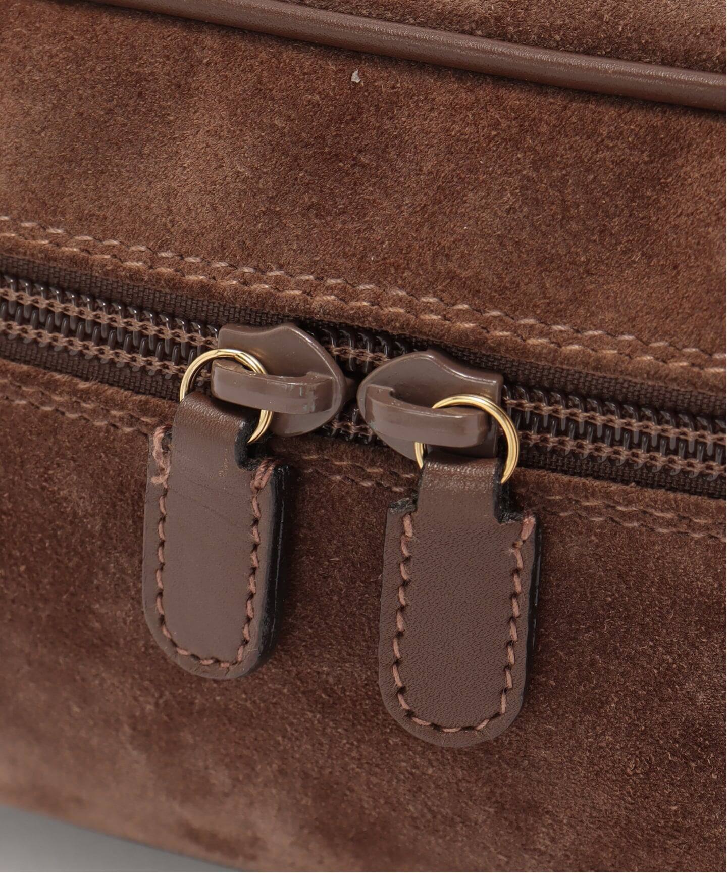 VINTAGE GUCCI/グッチ】 Bit バニティバッグ suede（ハンドバッグ