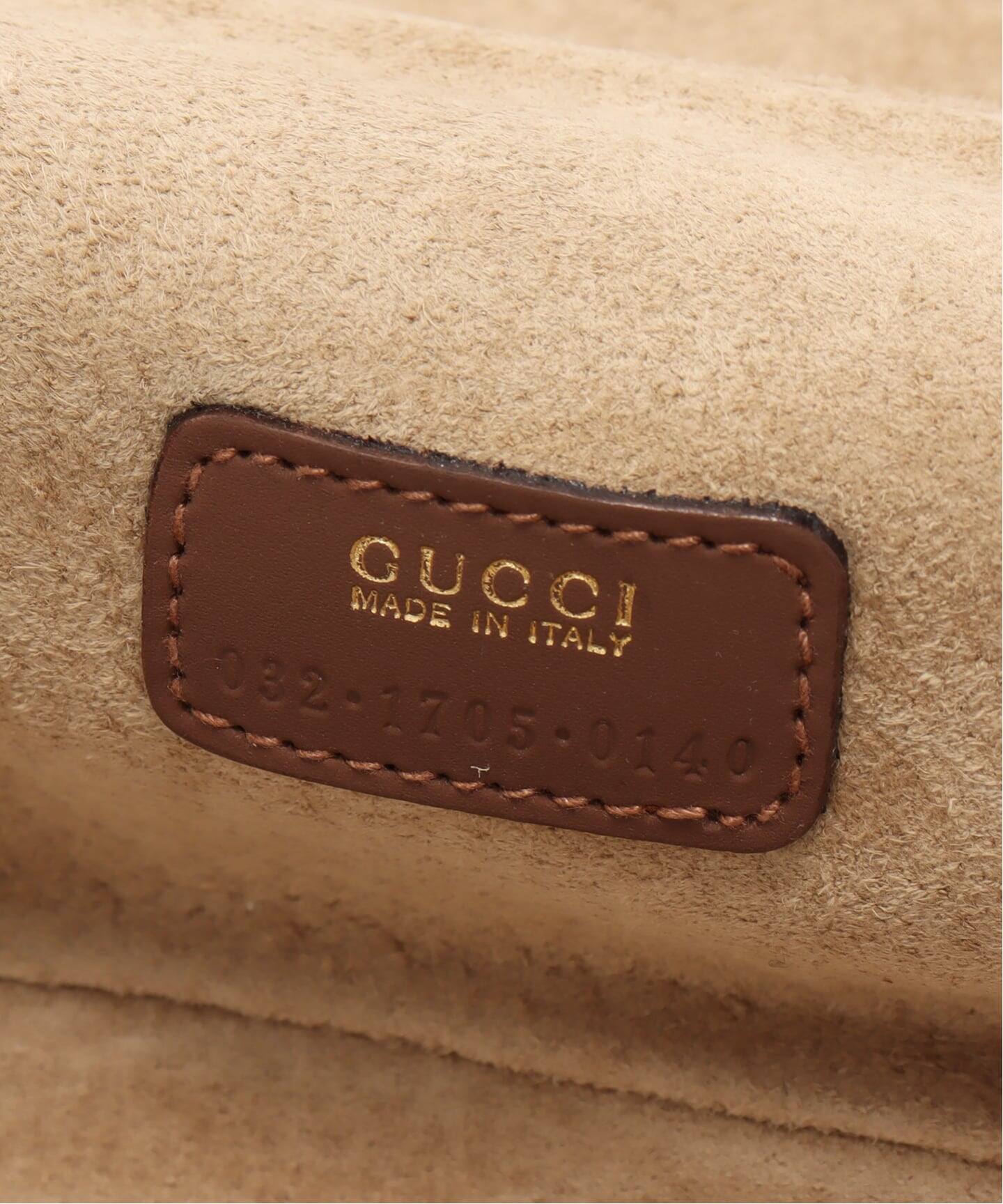 VINTAGE GUCCI/グッチ】 Bit バニティバッグ suede（ハンドバッグ