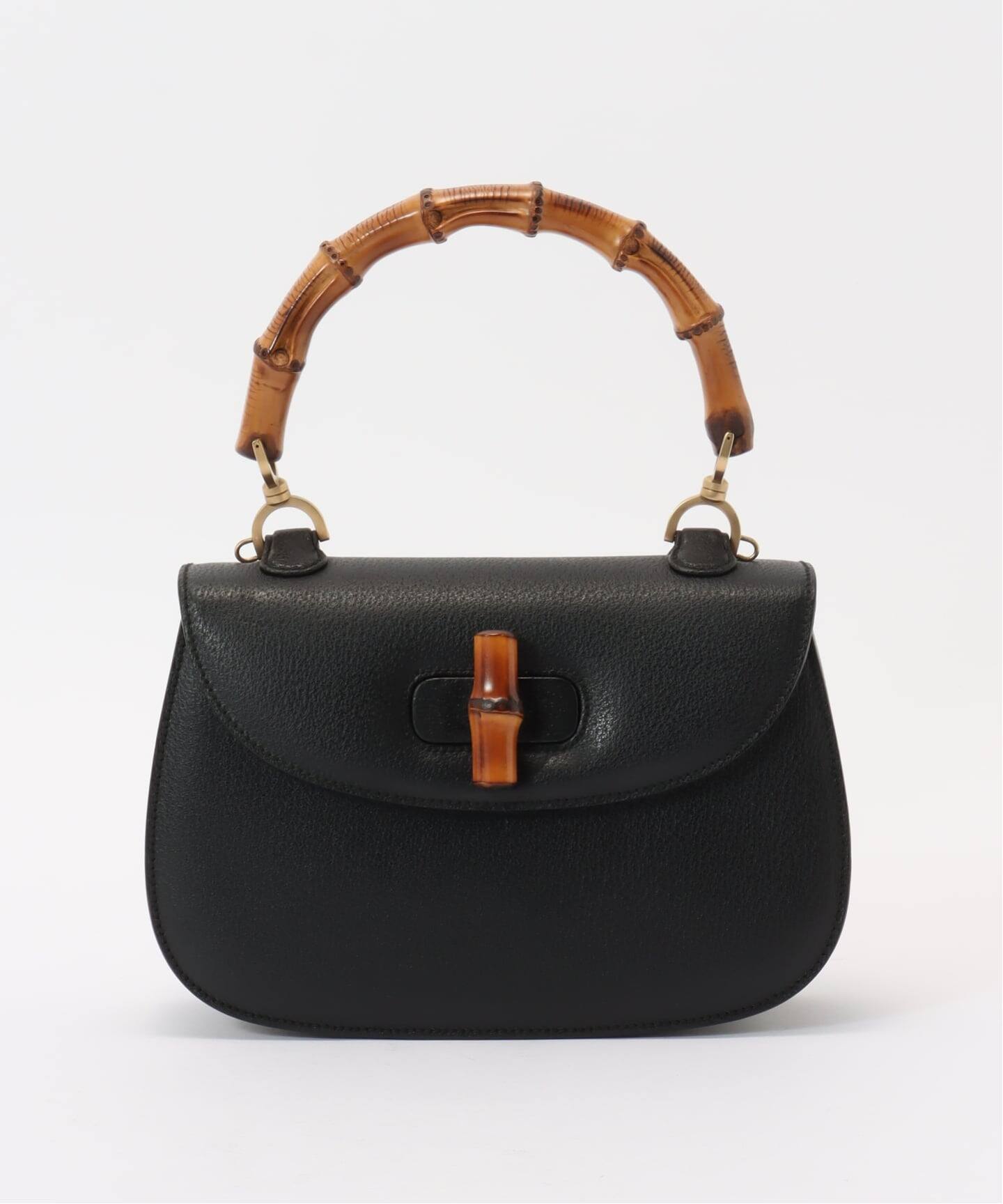 VINTAGE GUCCI/グッチ】 Bamboo classic 30 2way（ハンドバッグ