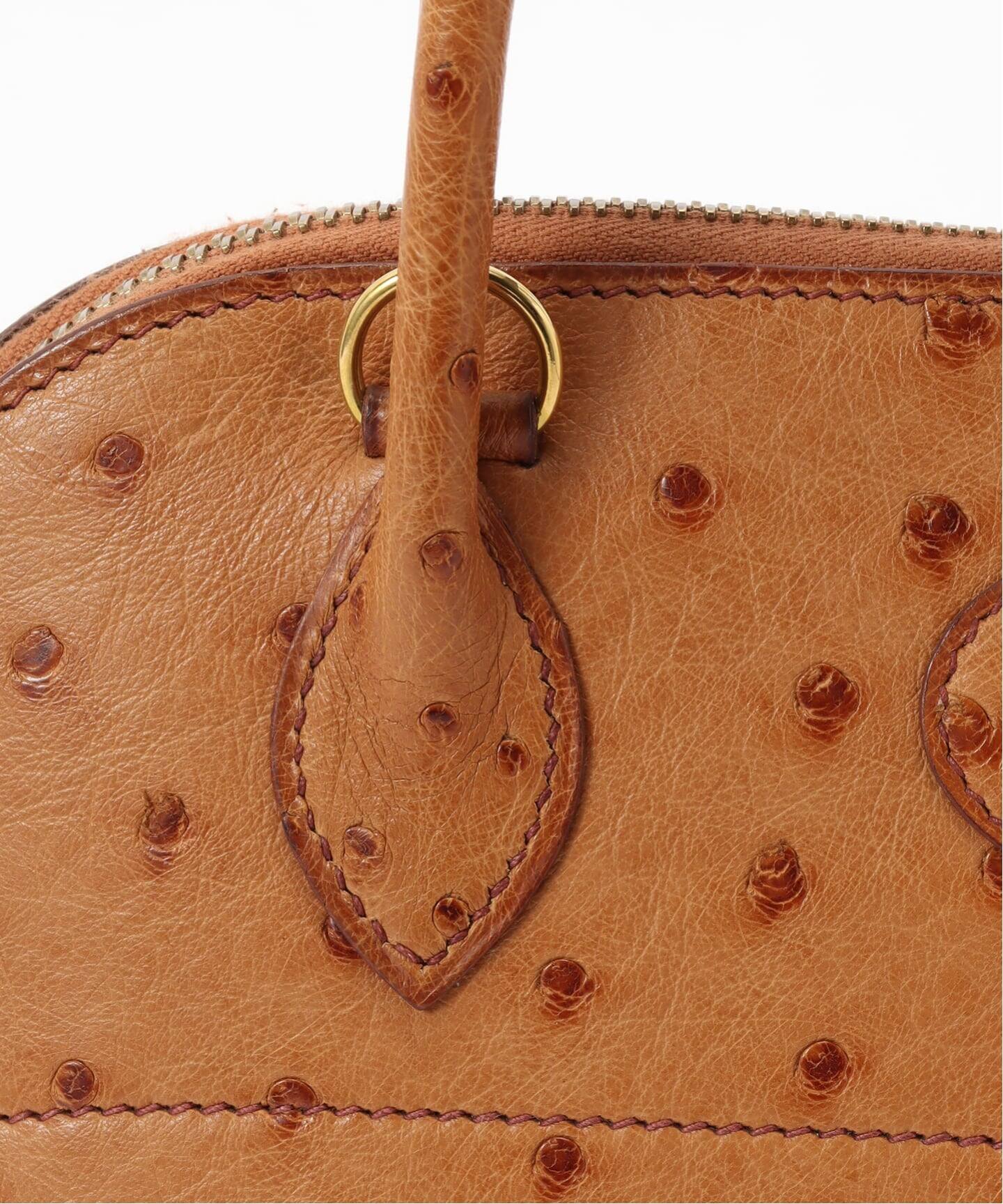 VINTAGE HERMES/エルメス】 Bolide 27 ostrich（ハンドバッグ