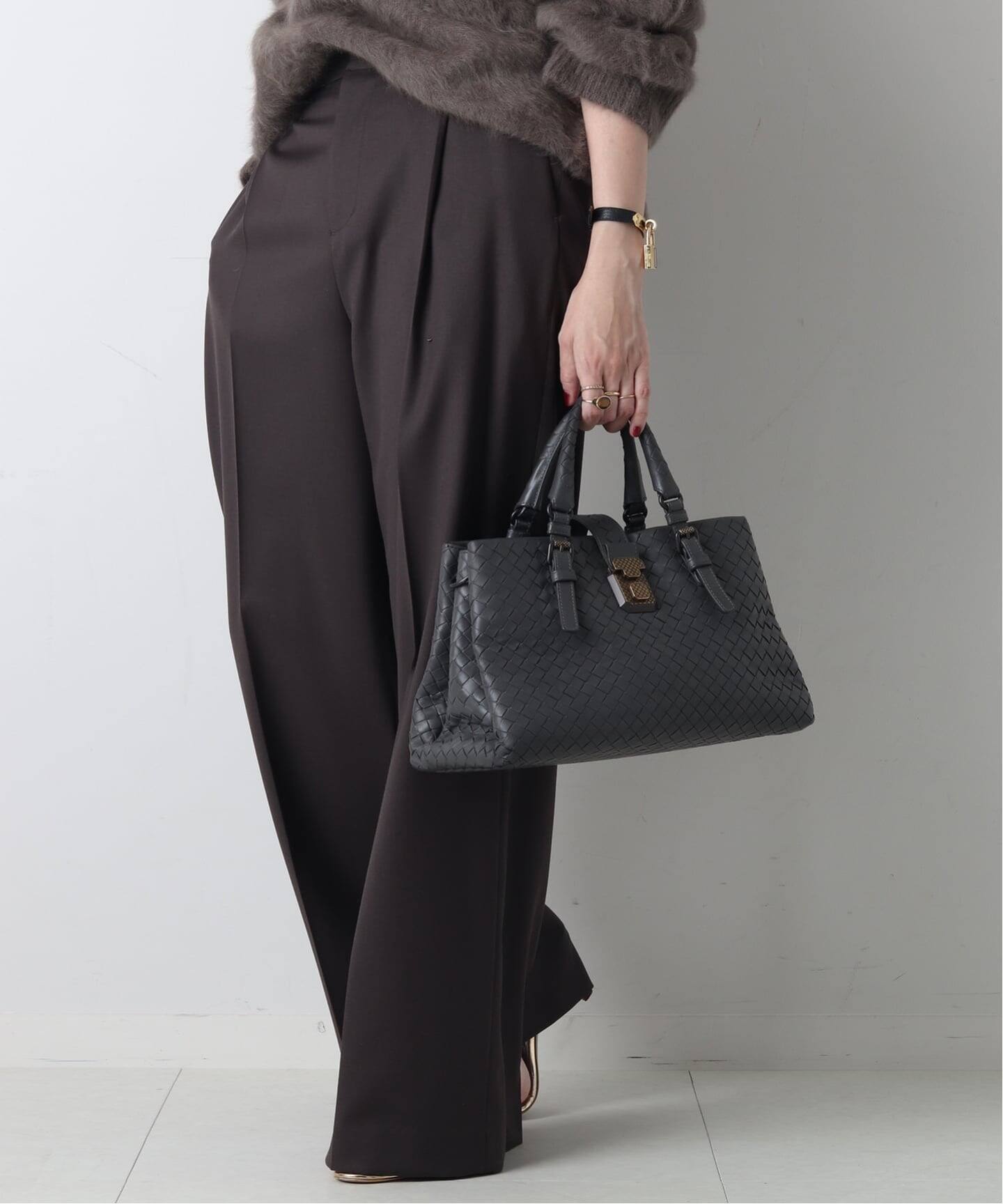 VINTAGE BOTTEGA VENETA/ボッテガ ヴェネタ】ハンドバッグ intrecciato