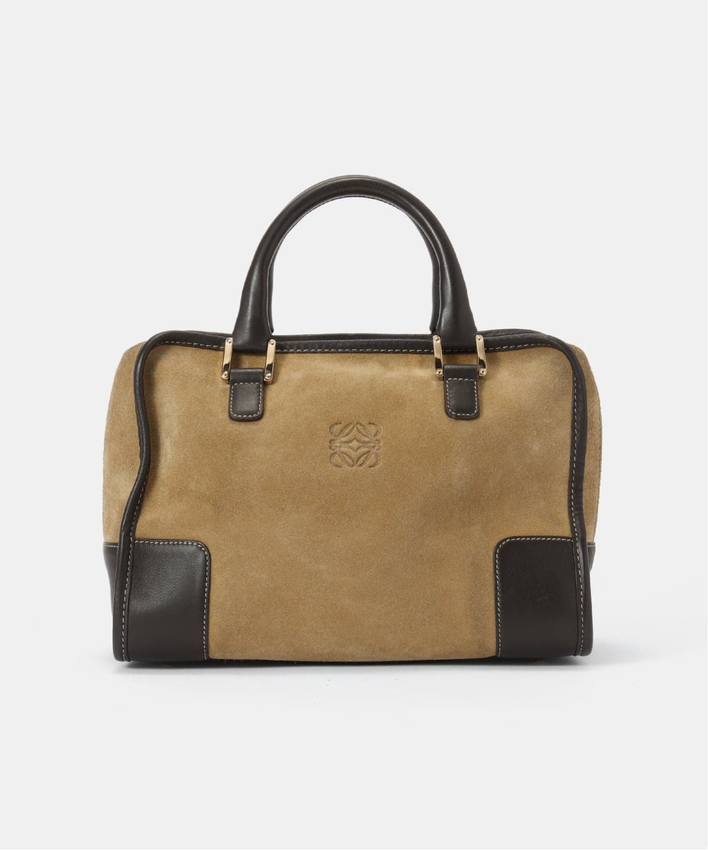 VINTAGE LOEWE/ロエベ】ボストンバッグ anagram suede（ボストンバッグ