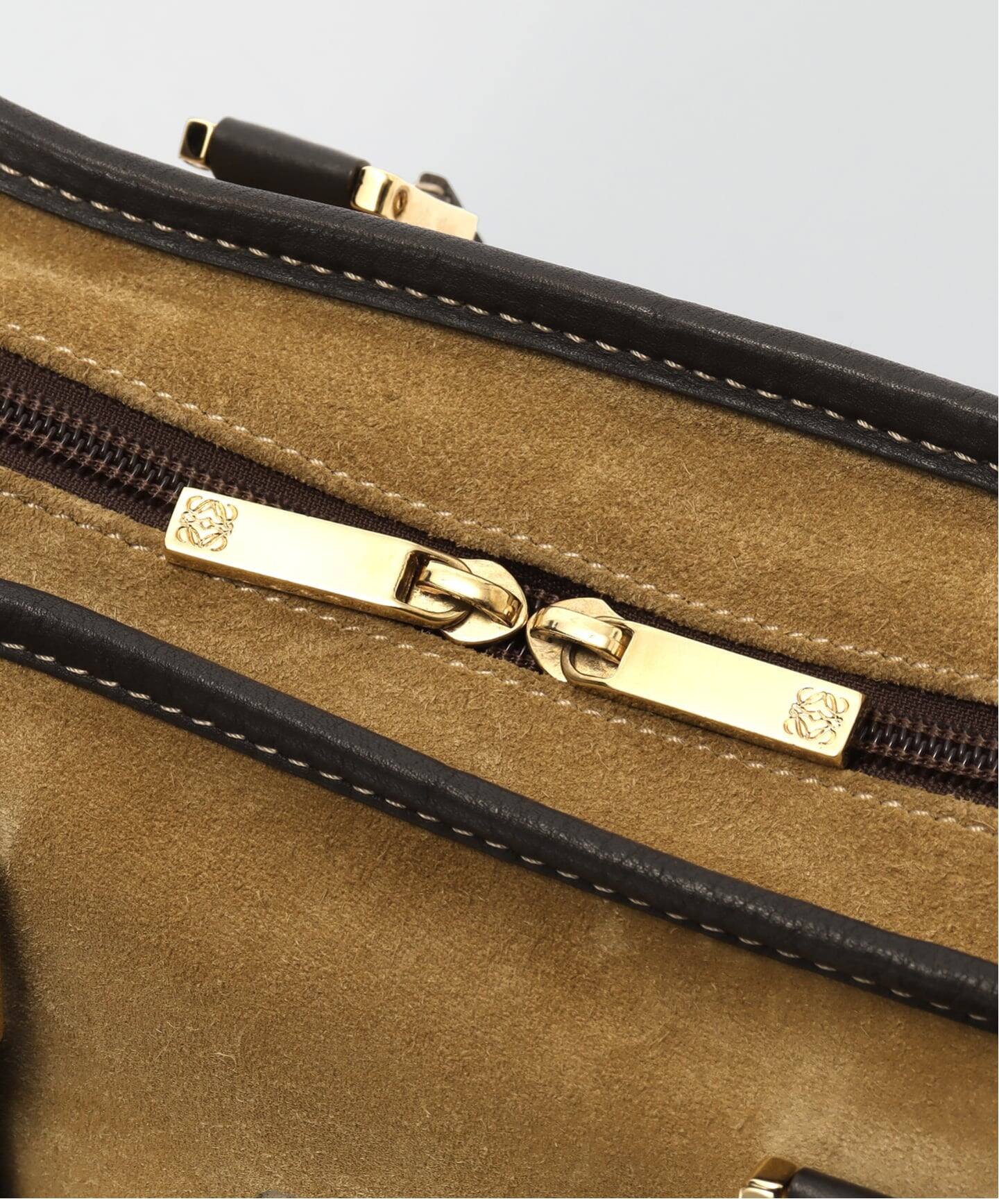 VINTAGE LOEWE/ロエベ】ボストンバッグ anagram suede（ボストンバッグ