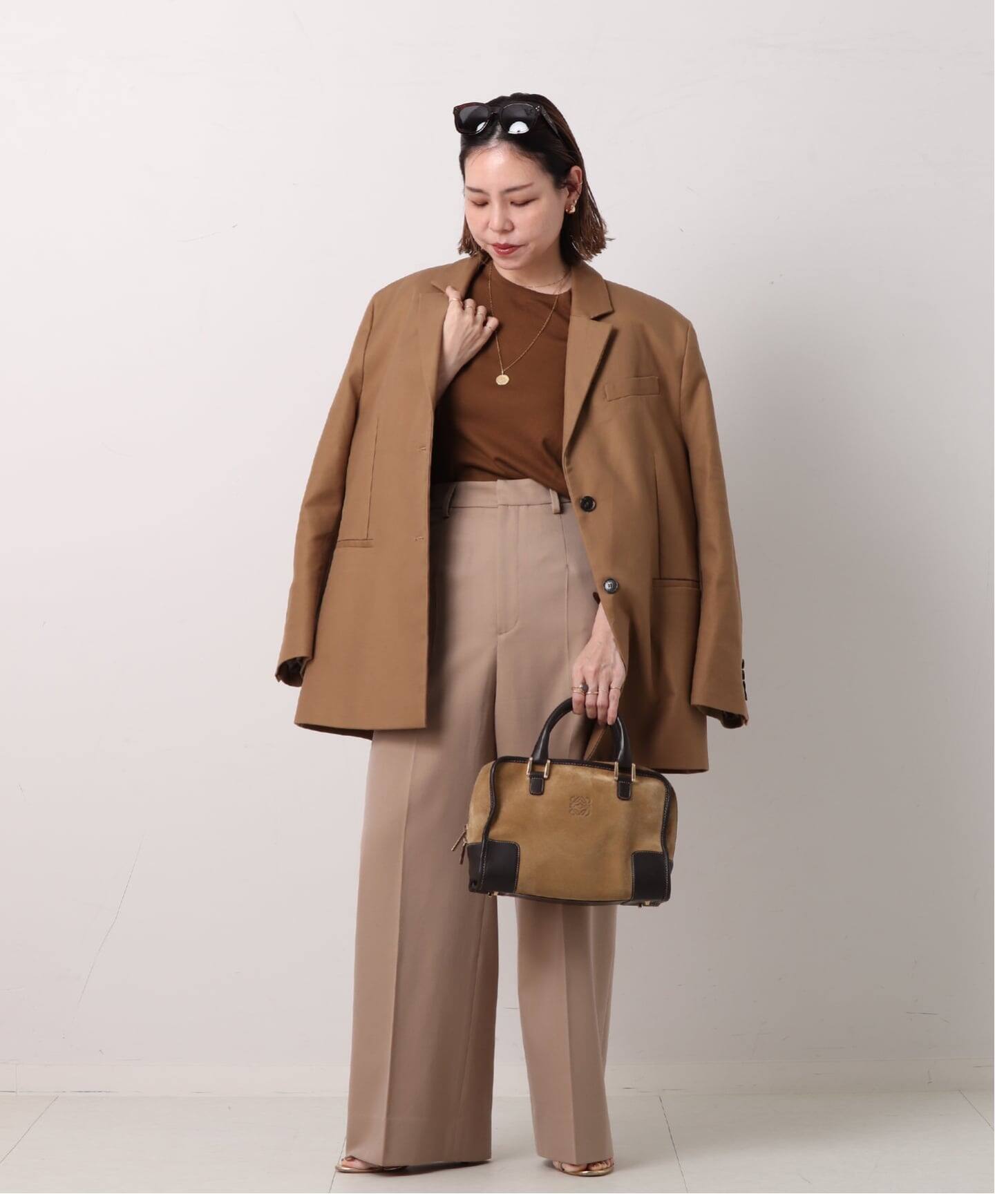 VINTAGE LOEWE/ロエベ】ボストンバッグ anagram suede（ボストンバッグ