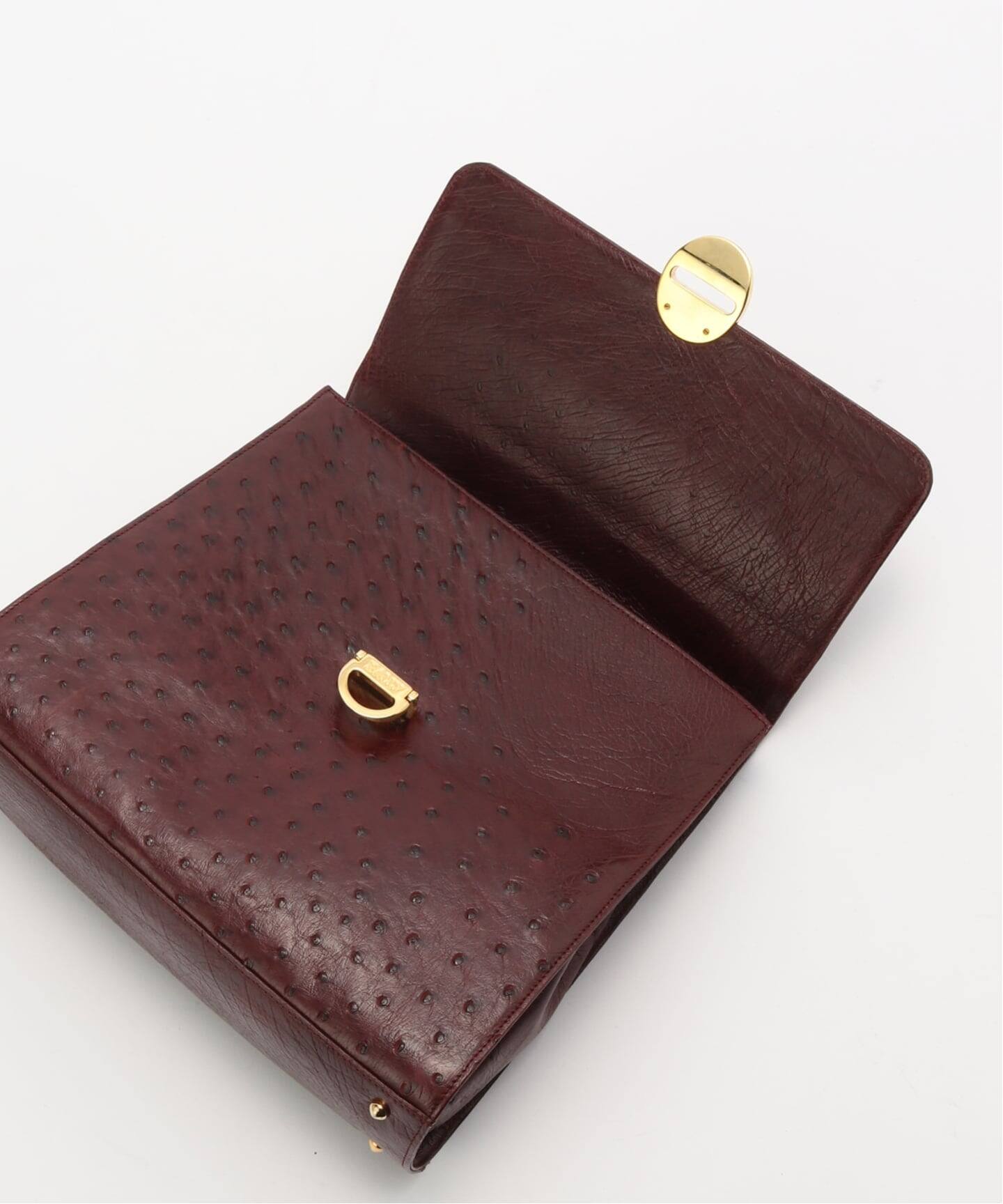 ▫️専用▫️         BALLYバリーヴィンテージ オーストリッチバッグ VINTAGE BALLY/バリー】2wayバッグ ostrich（ハンドバッグ