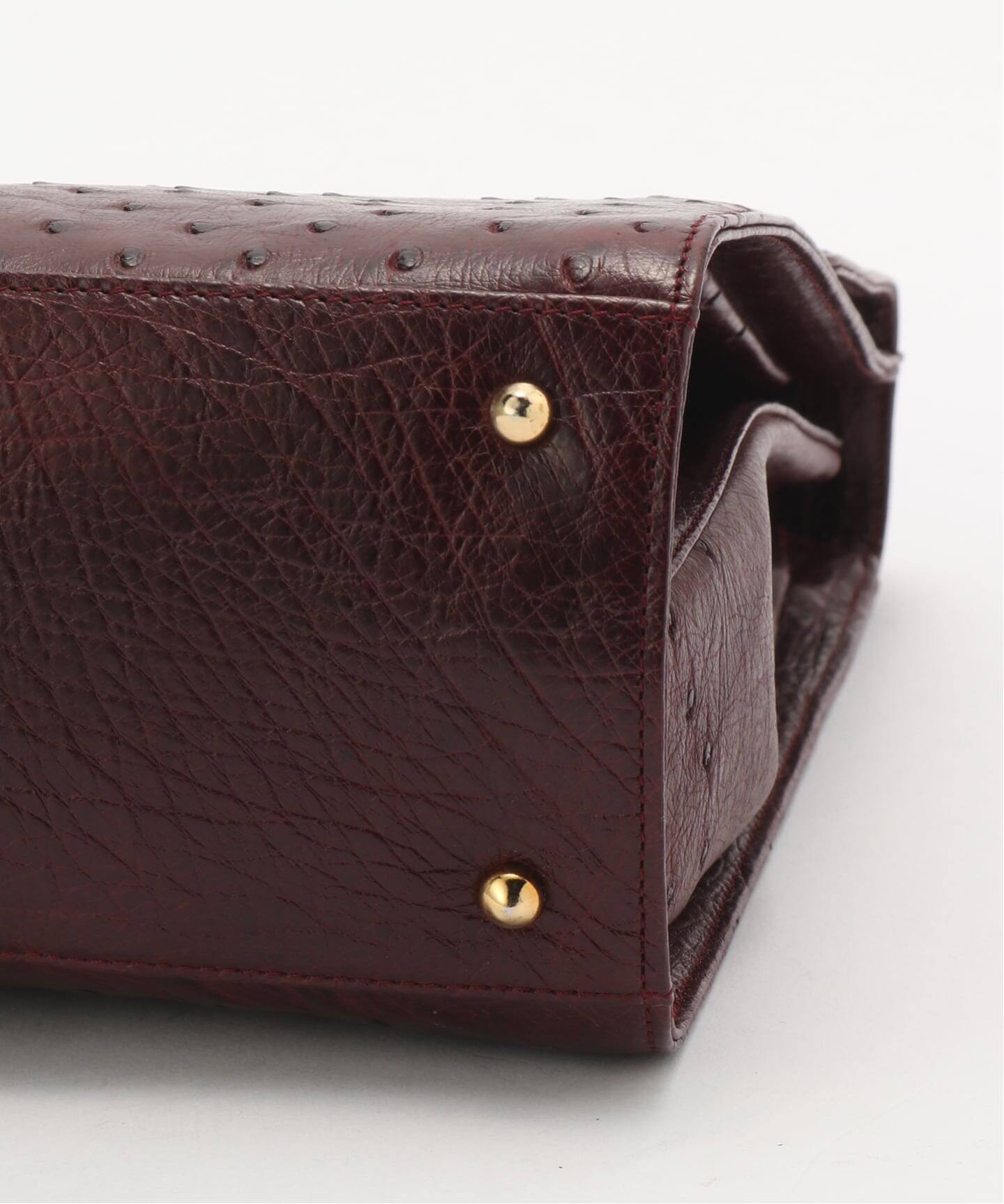 VINTAGE BALLY/バリー】2wayバッグ ostrich（ハンドバッグ